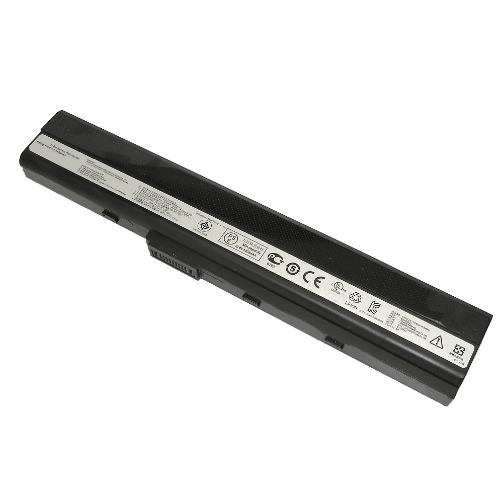 Аккумуляторная батарея для ноутбука Asus A42, A52, K52 4400mAh A32-K52 черная
