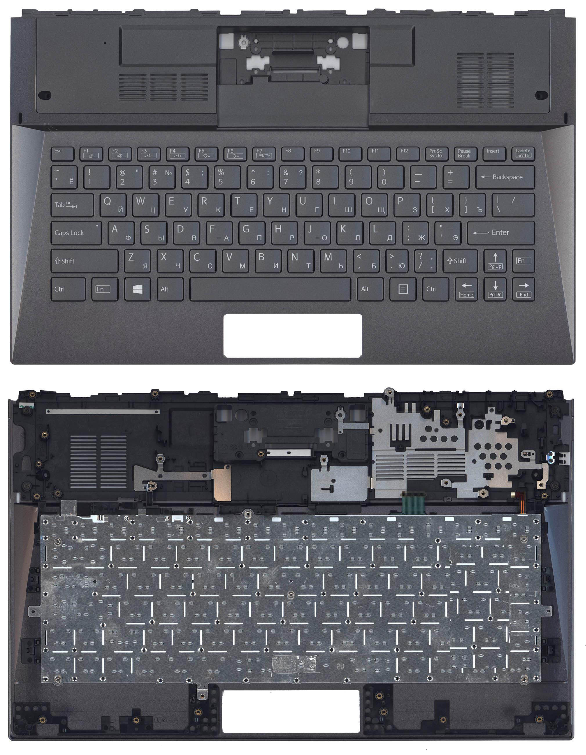 Топкейс для Sony Vaio SVD13 черный с подсветкой