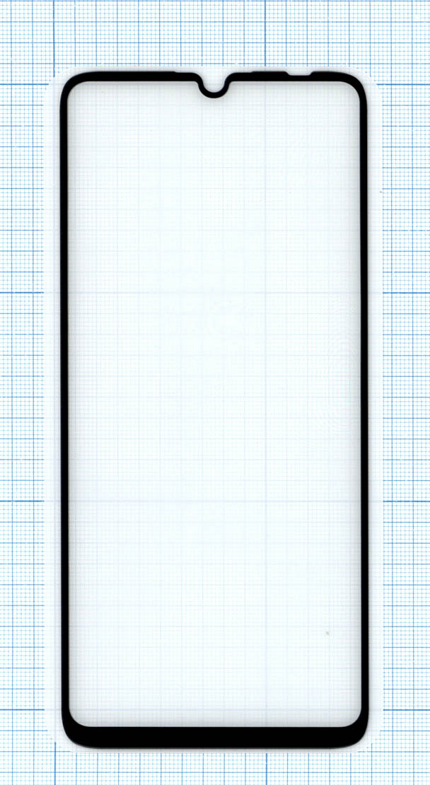 Защитное стекло "Полное покрытие" Honor X7a черное
