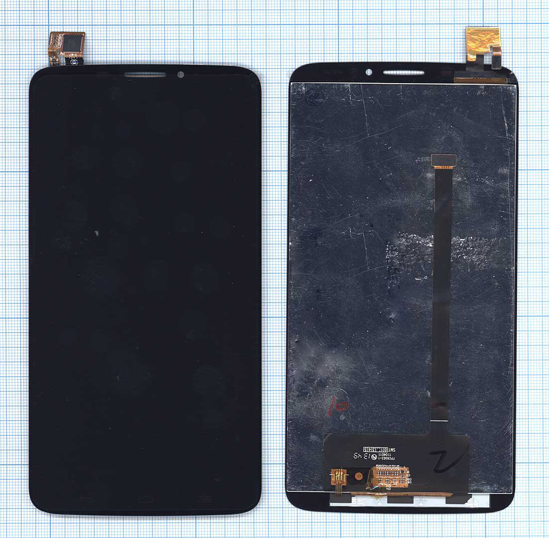 Дисплей для Alcatel One Touch Hero 8020D черный
