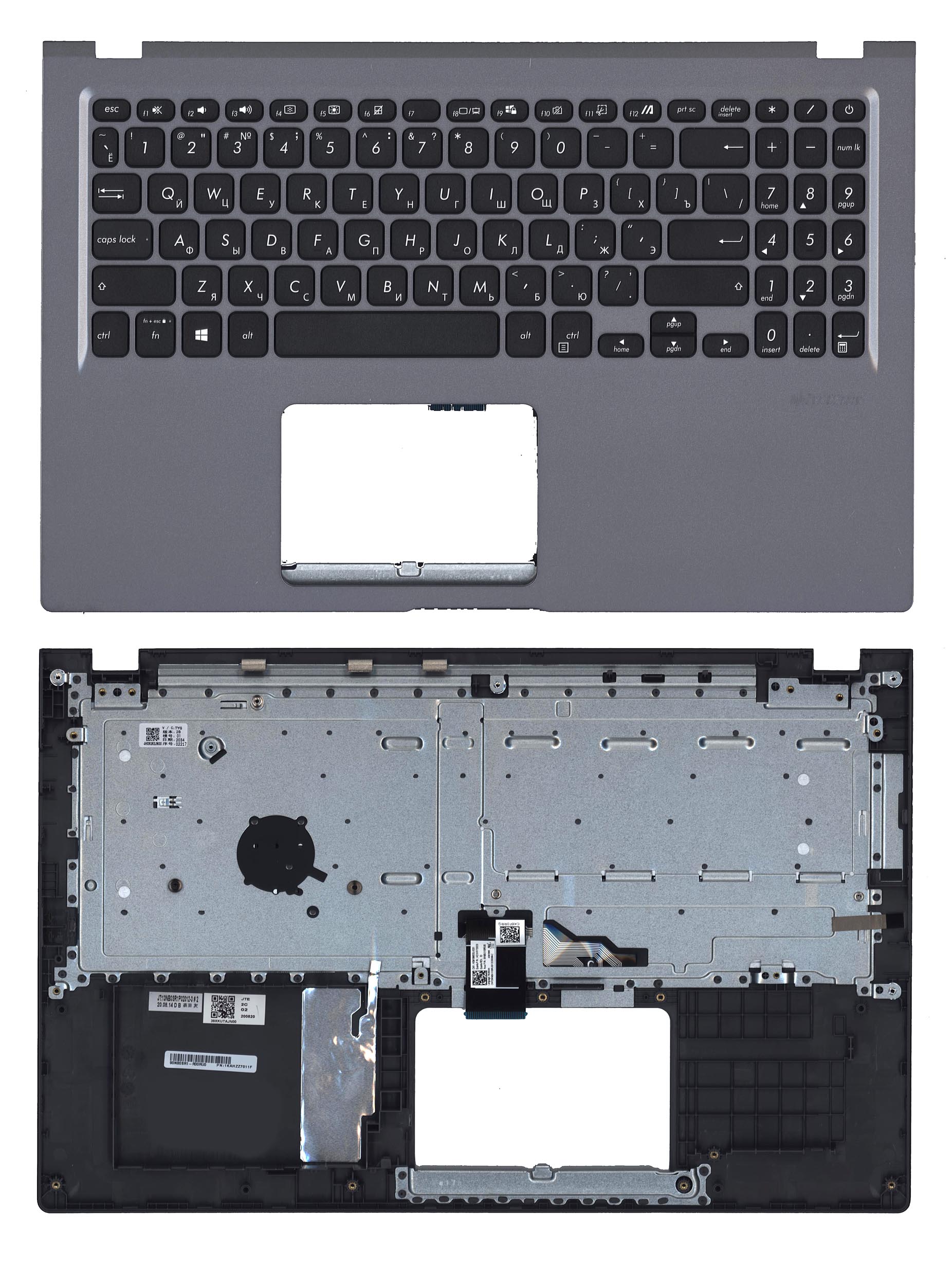 Топкейс для Asus X515J темно-серый