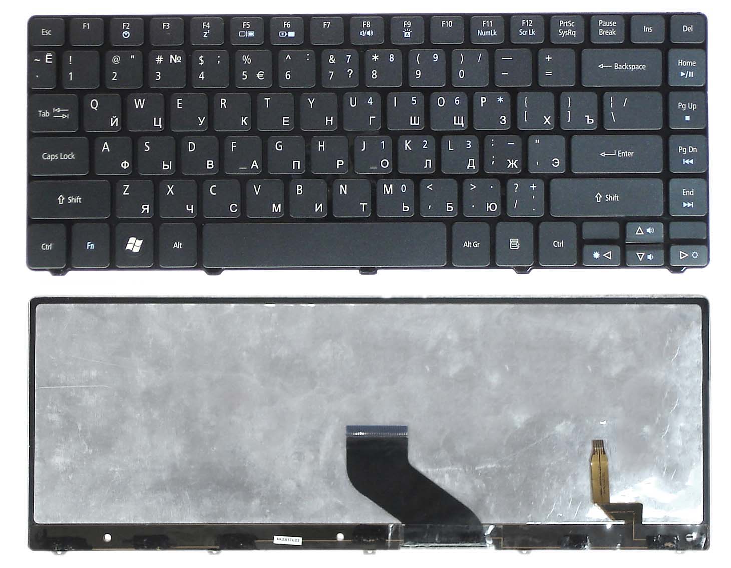 Клавиатура для ноутбука Acer Aspire Timeline 3410 3410T 3410G 4741 3810 3810T черная с подсветкой