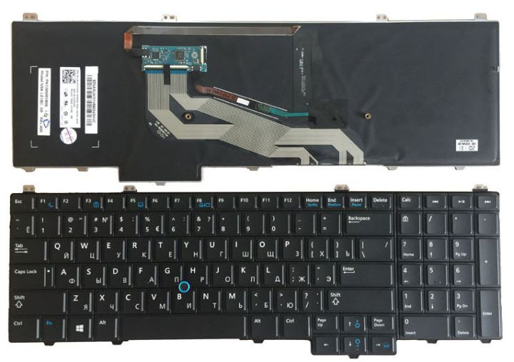 Клавиатура для ноутбука Dell Latitude E5540 черная