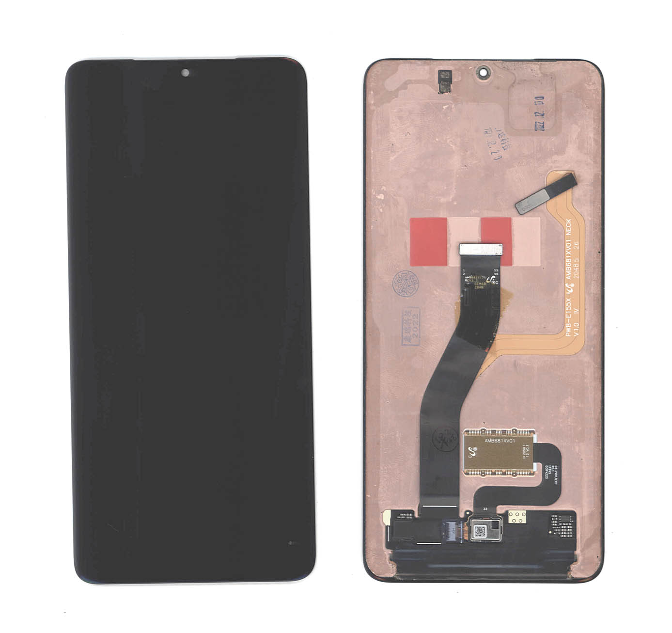 Дисплей для Samsung Galaxy S21 Ultra 5G SM-G998B черный (refurbished)
