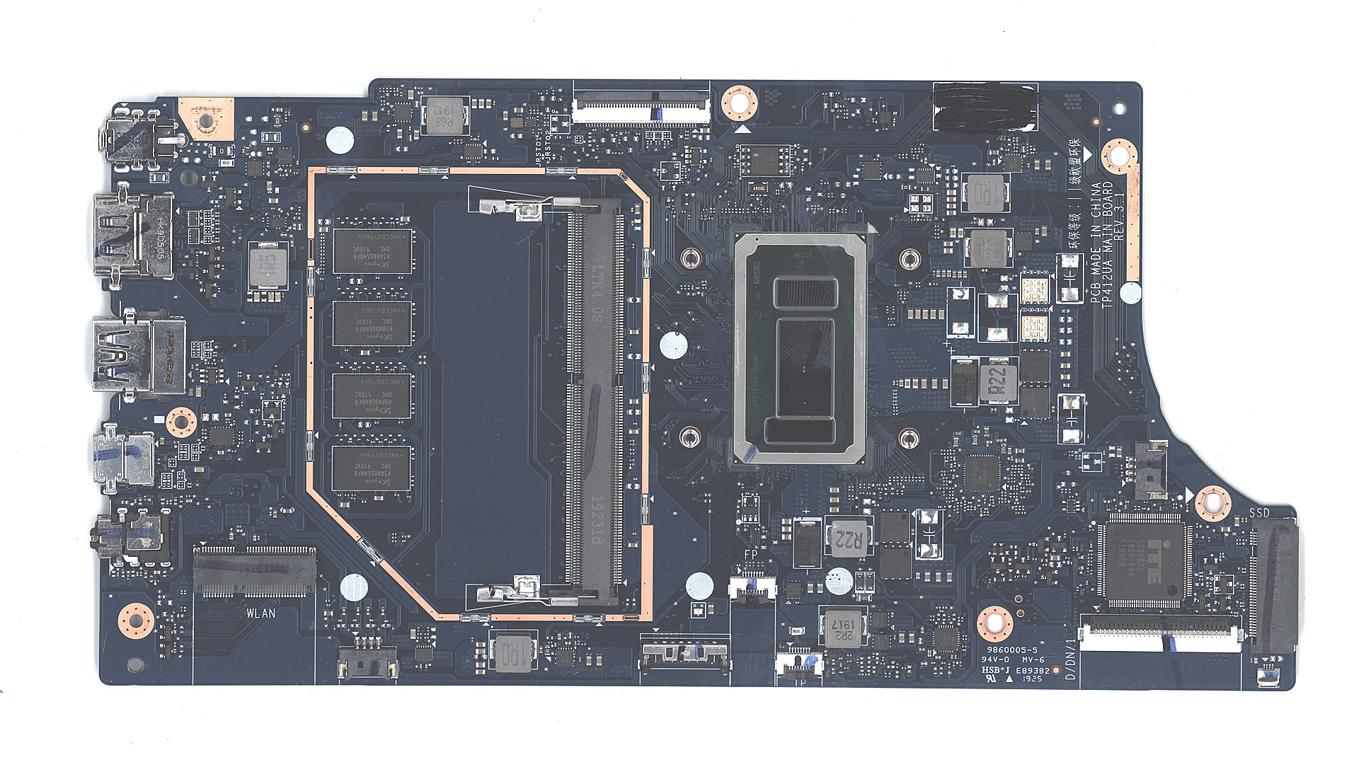Материнская плата для Asus TP412UA 4G/I3-7020U 90NB0J70-R00030