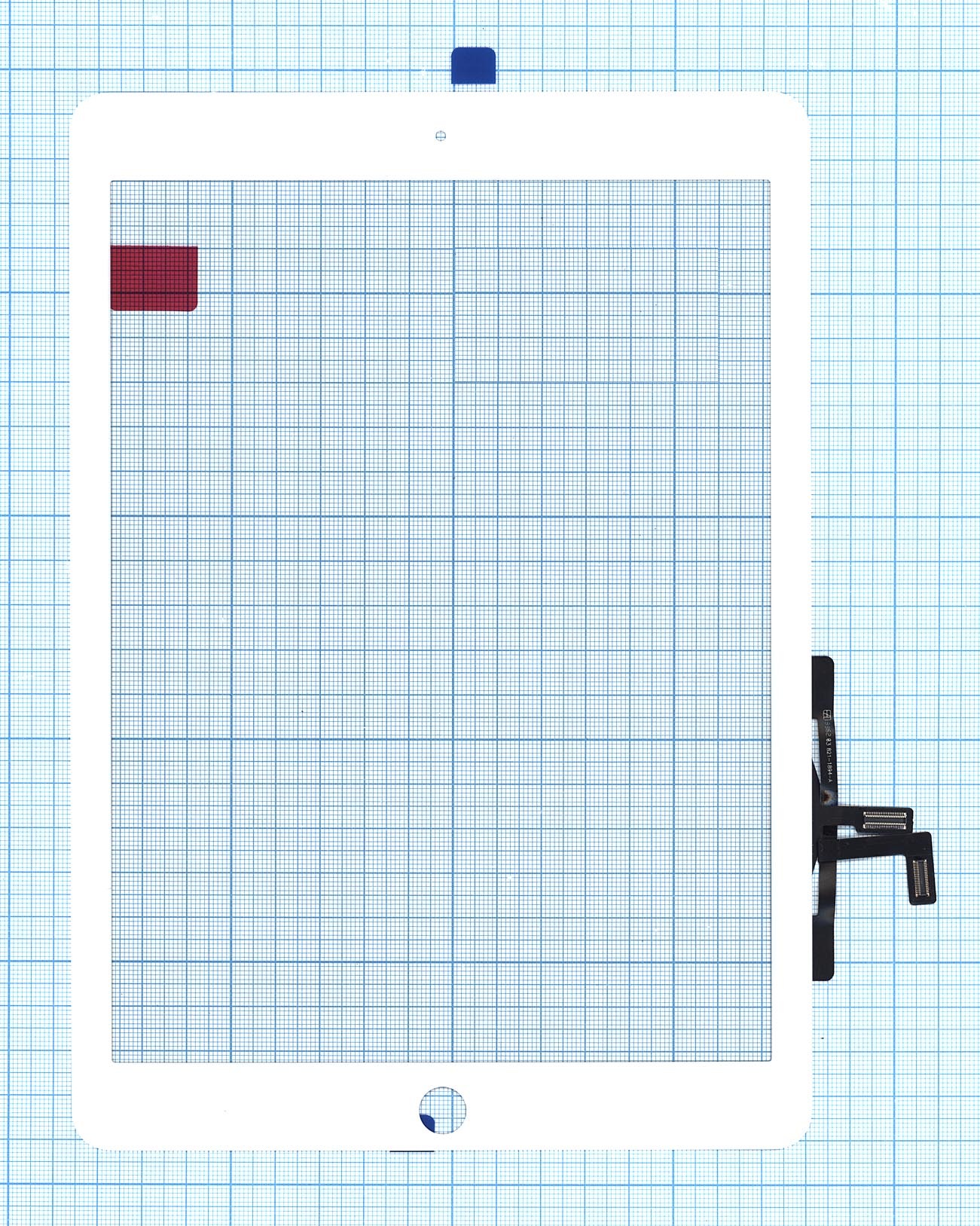Сенсорное стекло (тачскрин) для iPad Air (A1474, A1475, A1476) белое