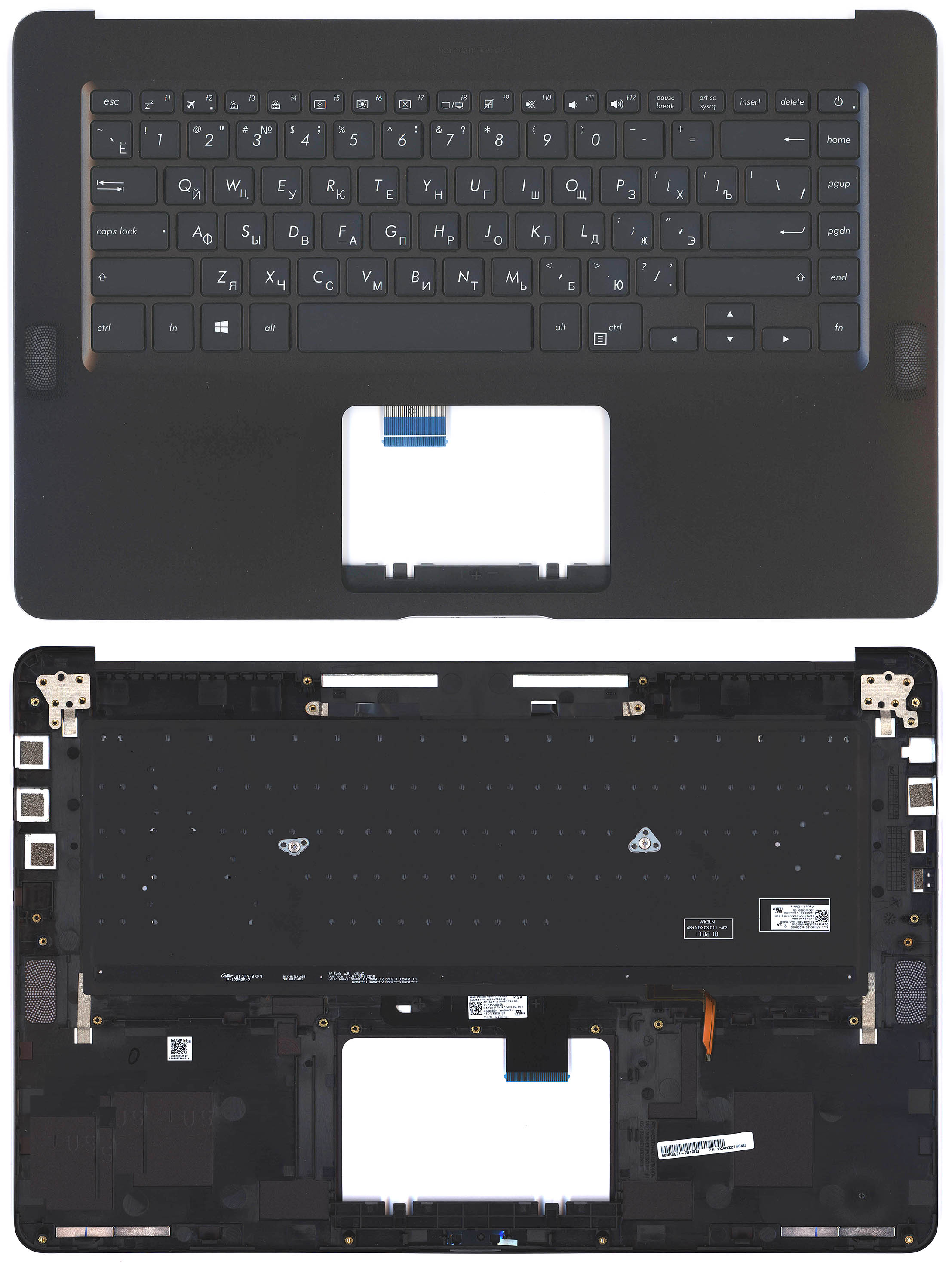 Топкейс для ноутбука Asus UX550VD черный