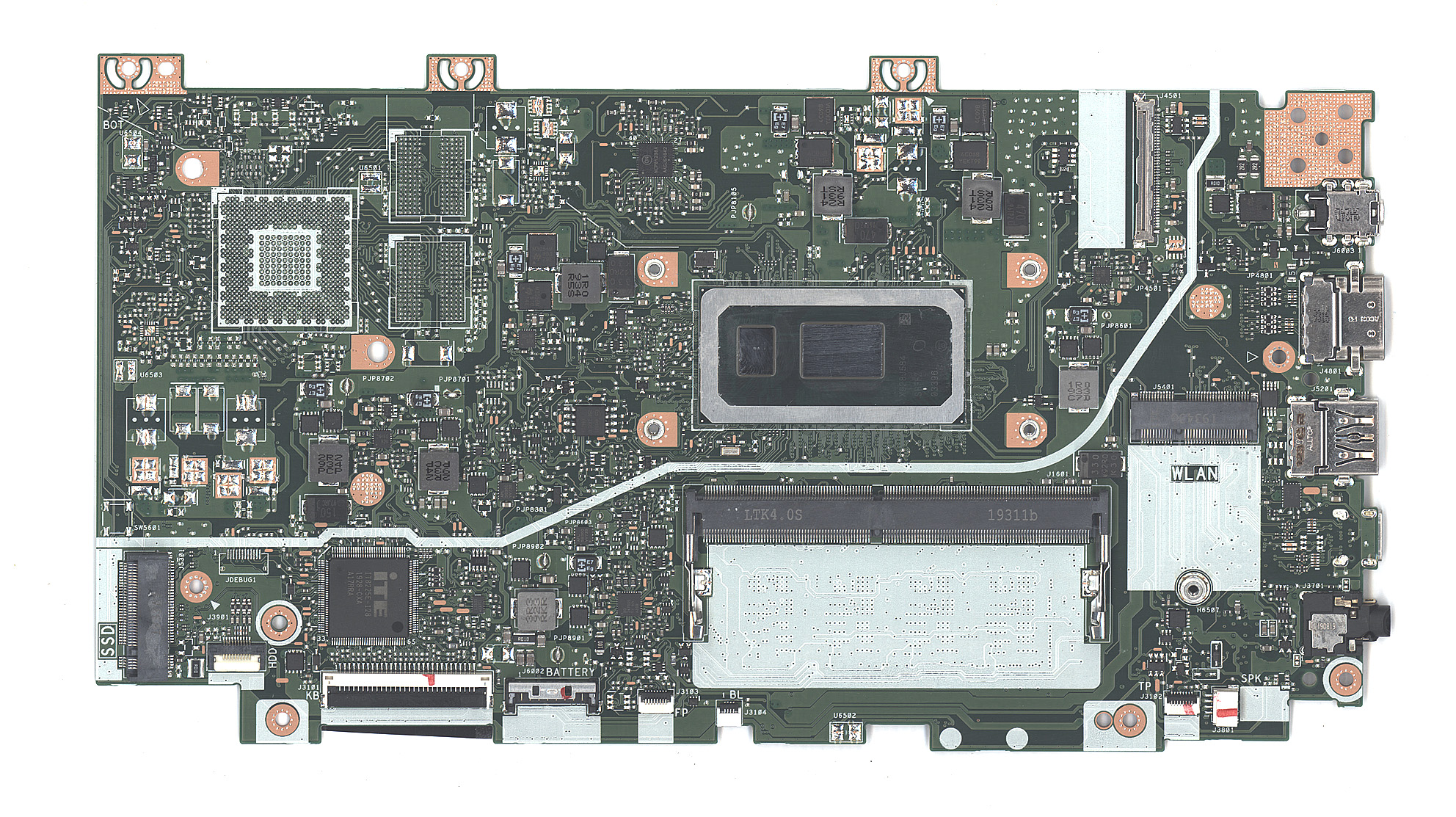 Материнская плата для Asus X412FA 4G/I3-8145U 90NB0L90-R00050