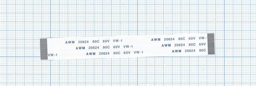 Шлейф универсальный 24pin, шаг 0.8мм, длина 10см