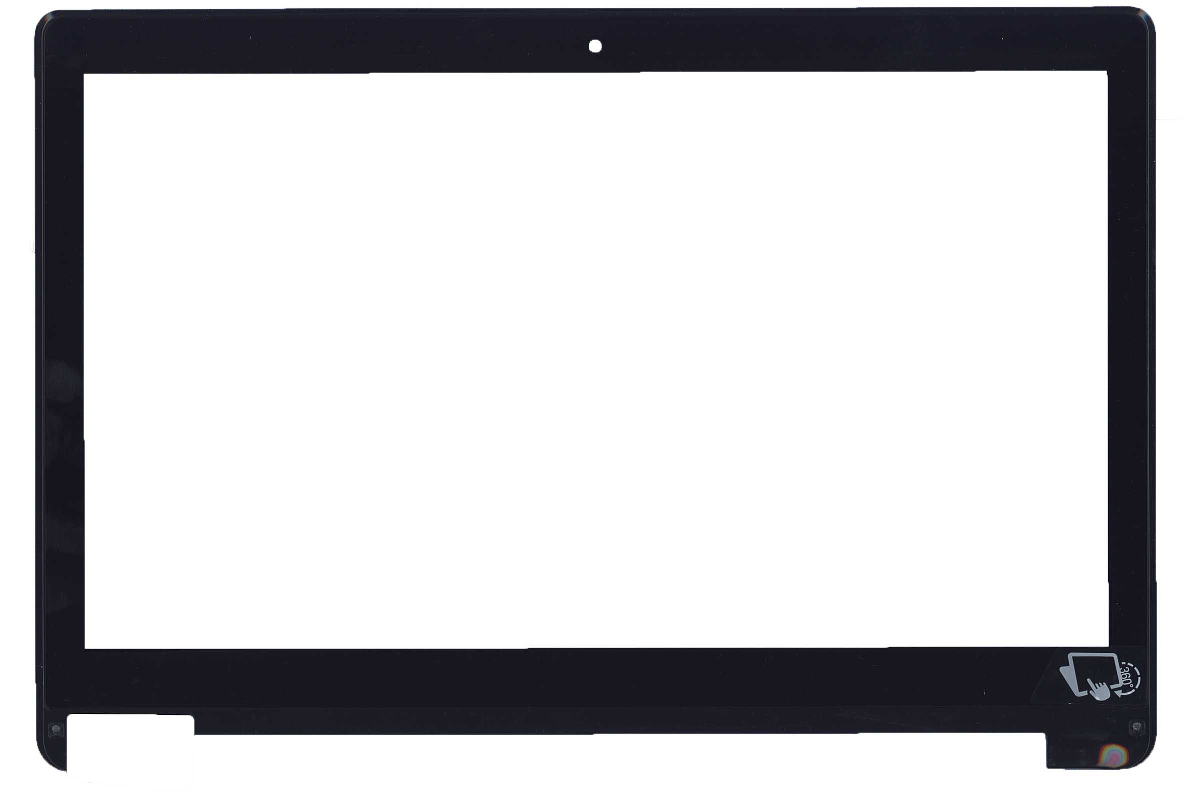 Сенсорное стекло (тачскрин) для Asus Transformer Book Flip TP500 черное c рамкой