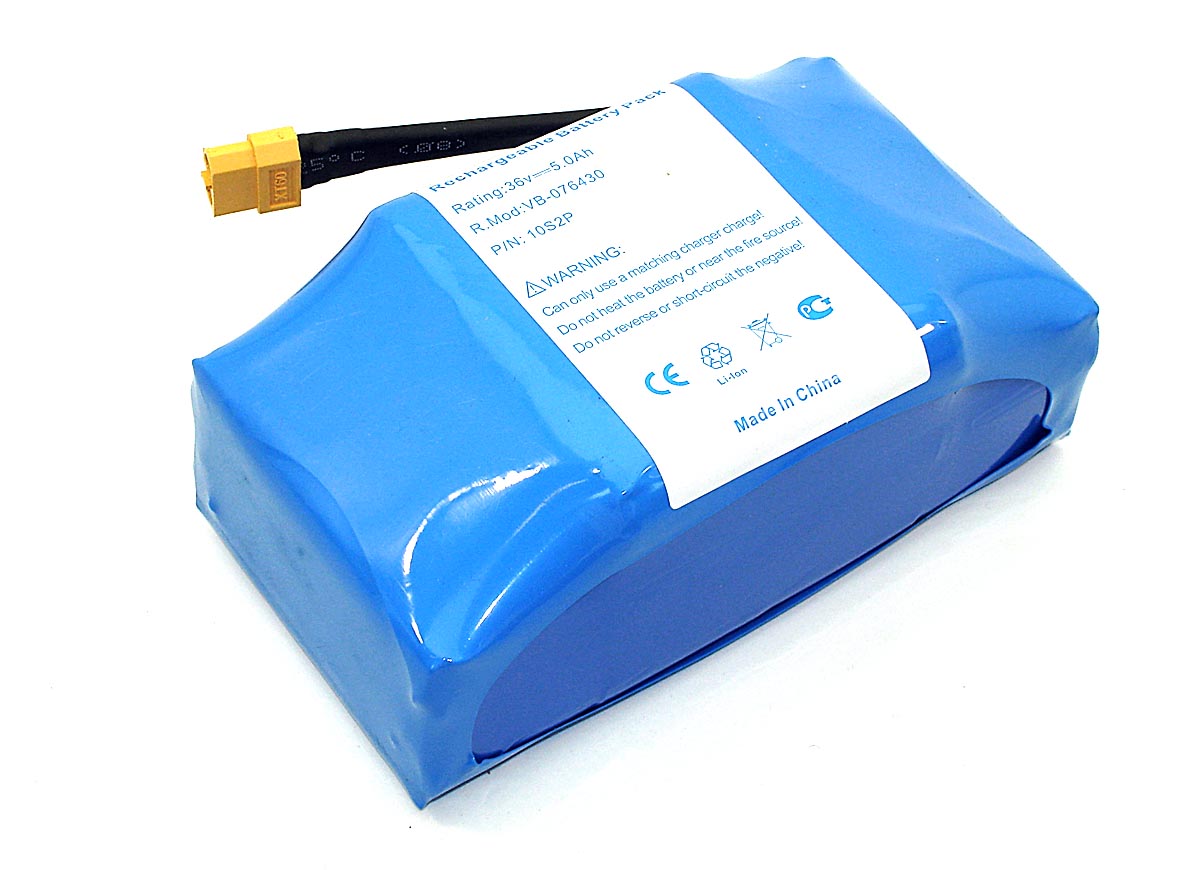 Аккумулятор 10S2P для гироскутера 36V 5.0Ah Li-ion