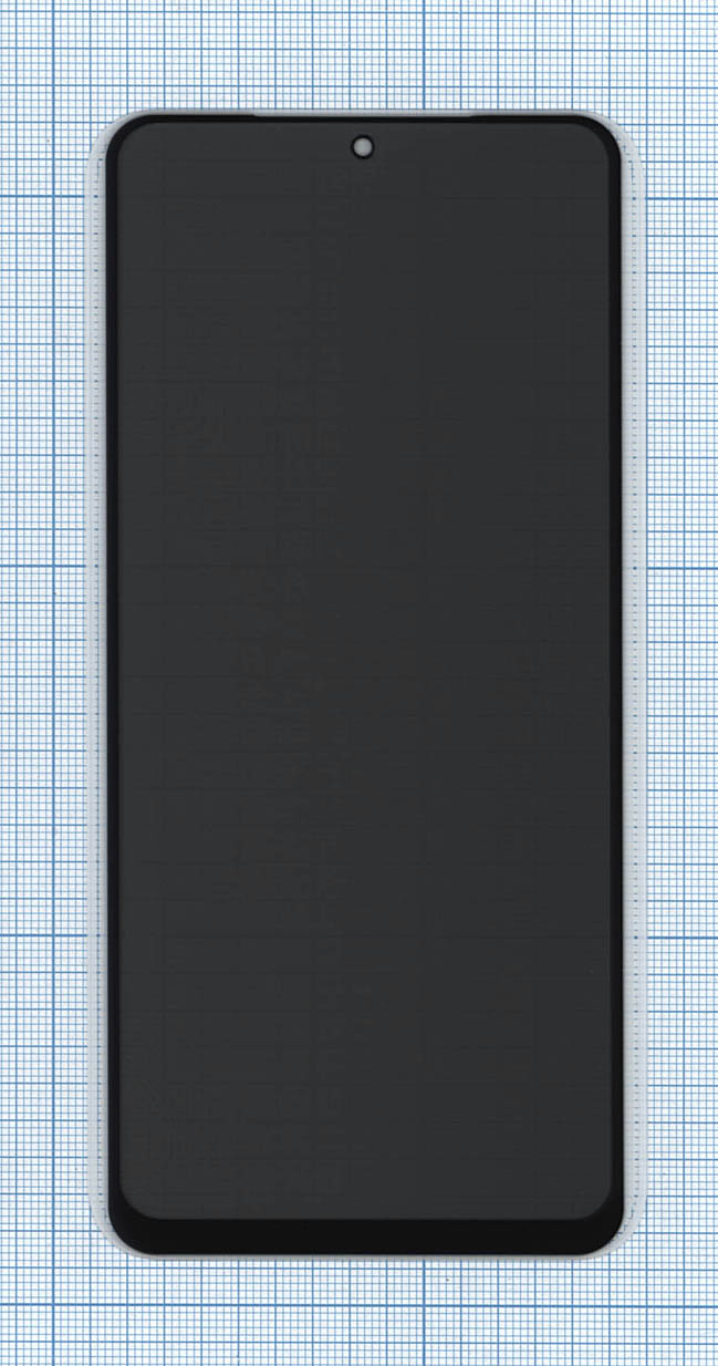 Защитное стекло Privacy "Анти-шпион" для Xiaomi Redmi Note 11 черное