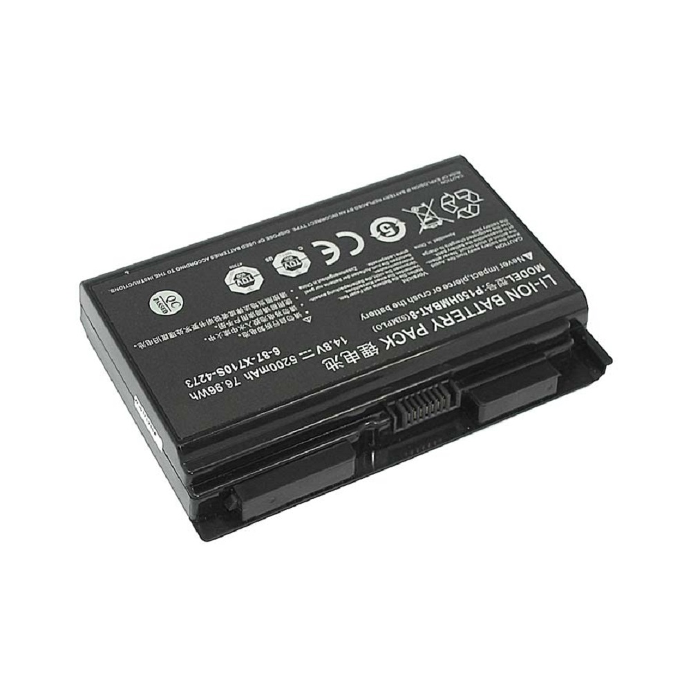 Аккумуляторная батарея для ноутбука DNS Clevo P150 P170 (6-87-X710S-4271) 14.8V 5200mAh черная