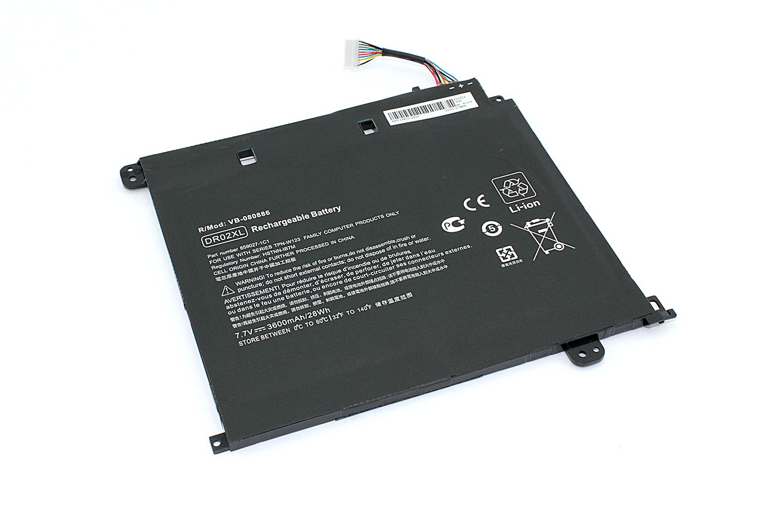 Аккумуляторная батарея для ноутбука HP Chromebook 11 G5 (DR02XL) 7.7V 3600mAh OEM