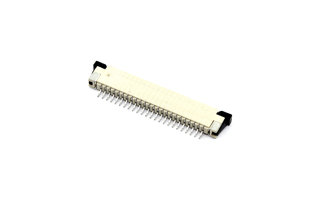 Разъем FPC Half Coverage Top Contact 1.0K-BS-24PWB 24 pin высота 2мм шаг 1мм