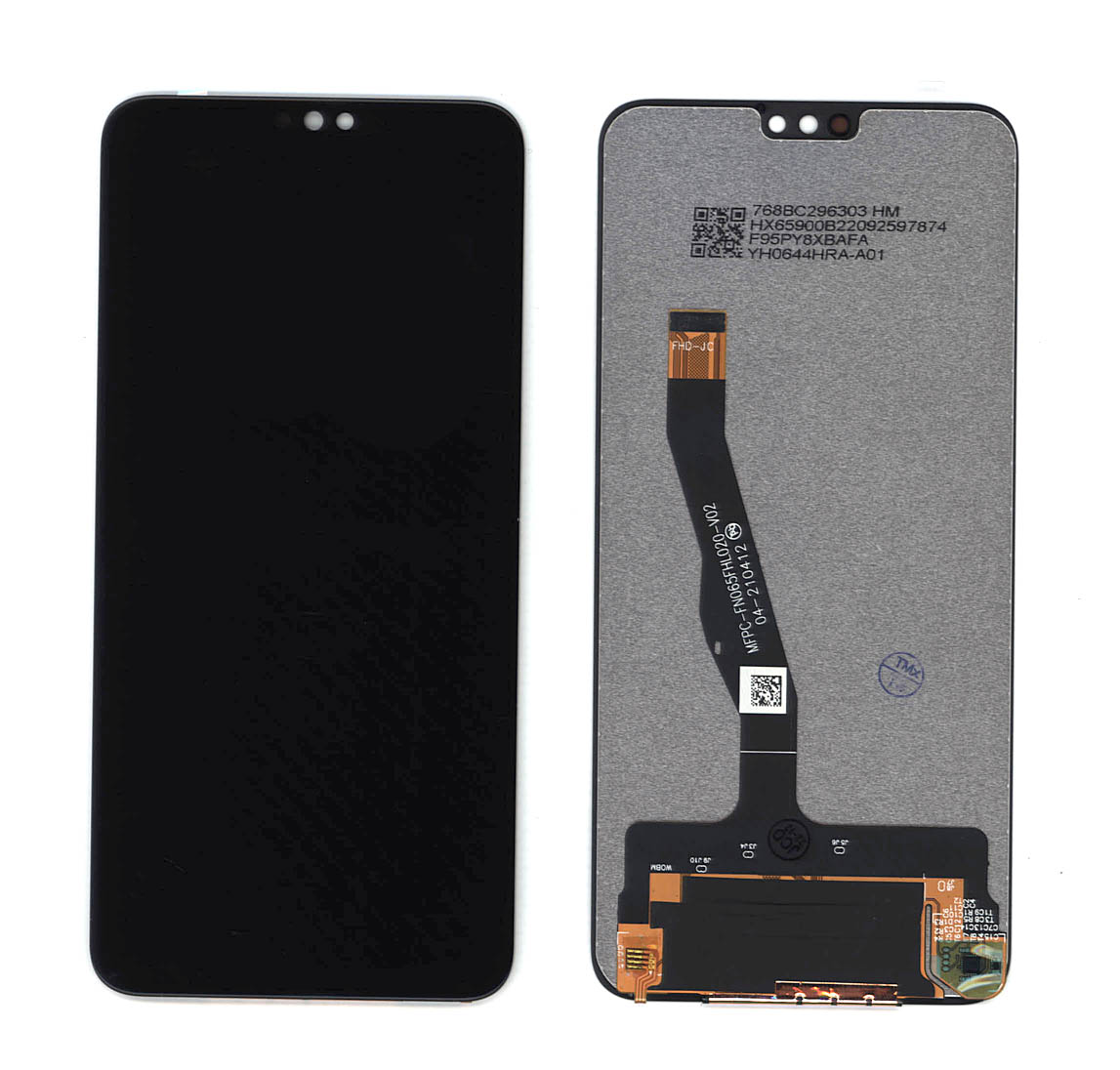 Дисплей для Huawei Honor 8X, Honor 9X Lite (small size) черный