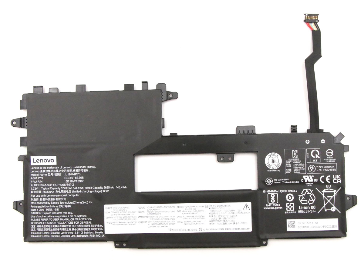 Аккумуляторная батарея для ноутбука Lenovo ThinkPad X1 Titanium (L19M4P73) 7.72V 44.5Wh