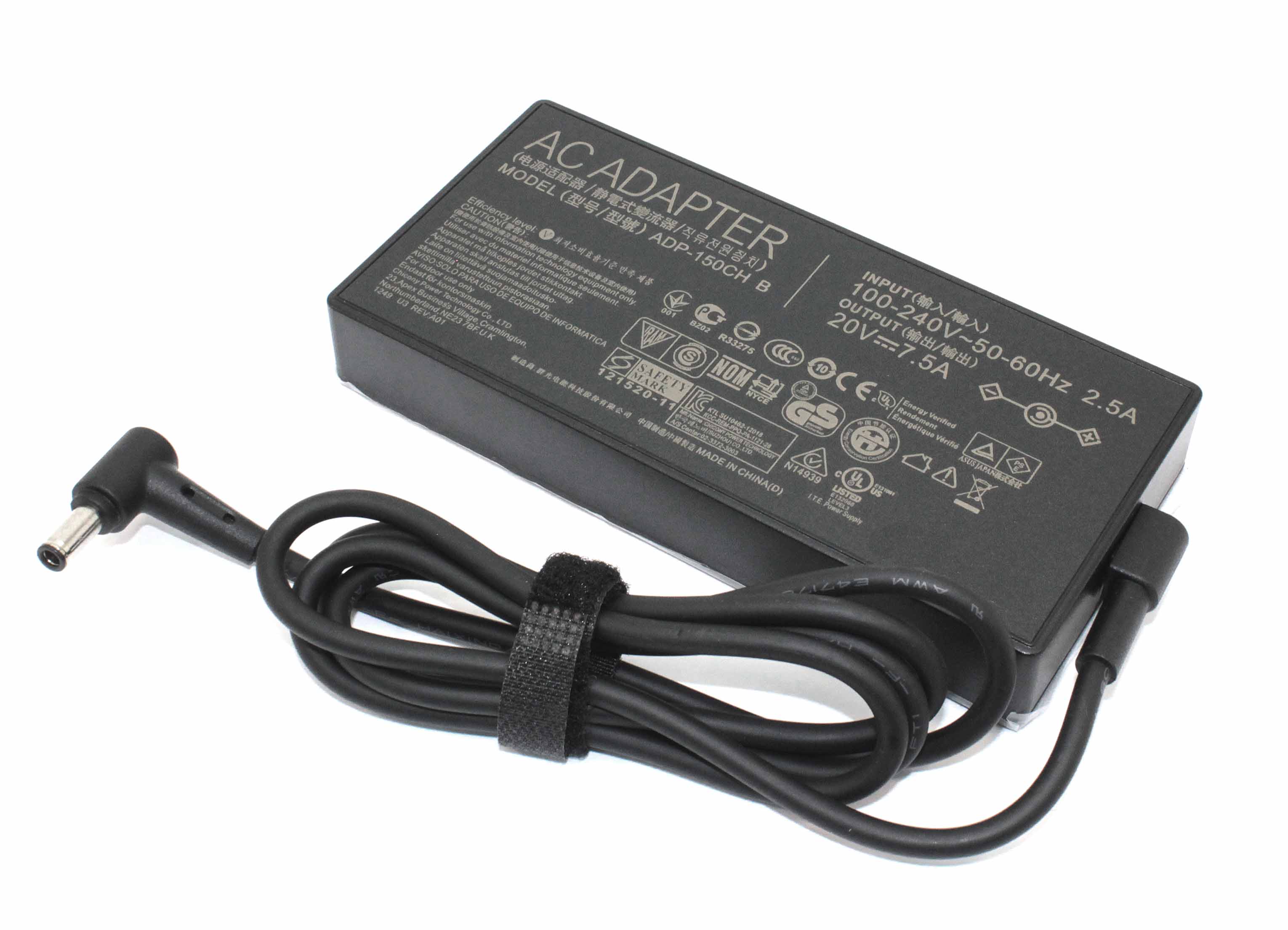 Блок питания (сетевой адаптер) для ноутбуков Asus 20V 7.5A 150W 6.0x3.7mm pin