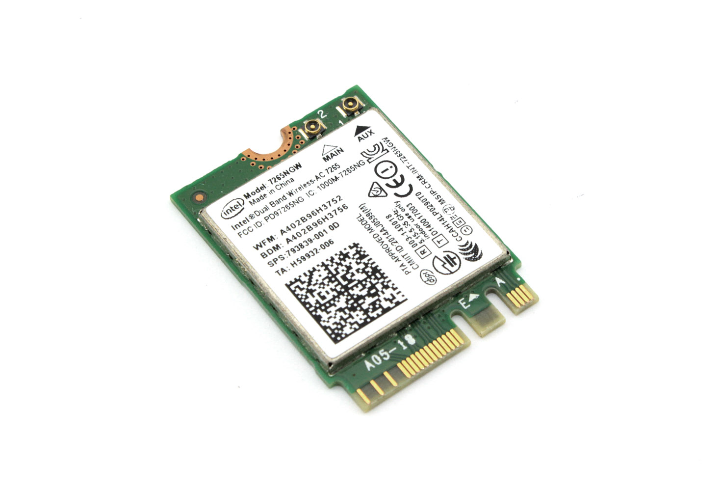 Wi-Fi адаптер Intel NGFF 7265NGW