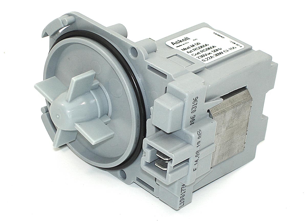 Насос сливной (помпа) Askoll 30 Вт M50/M221/M215 для стиральной машины Candy, Siemens, Bosсh VER-1
