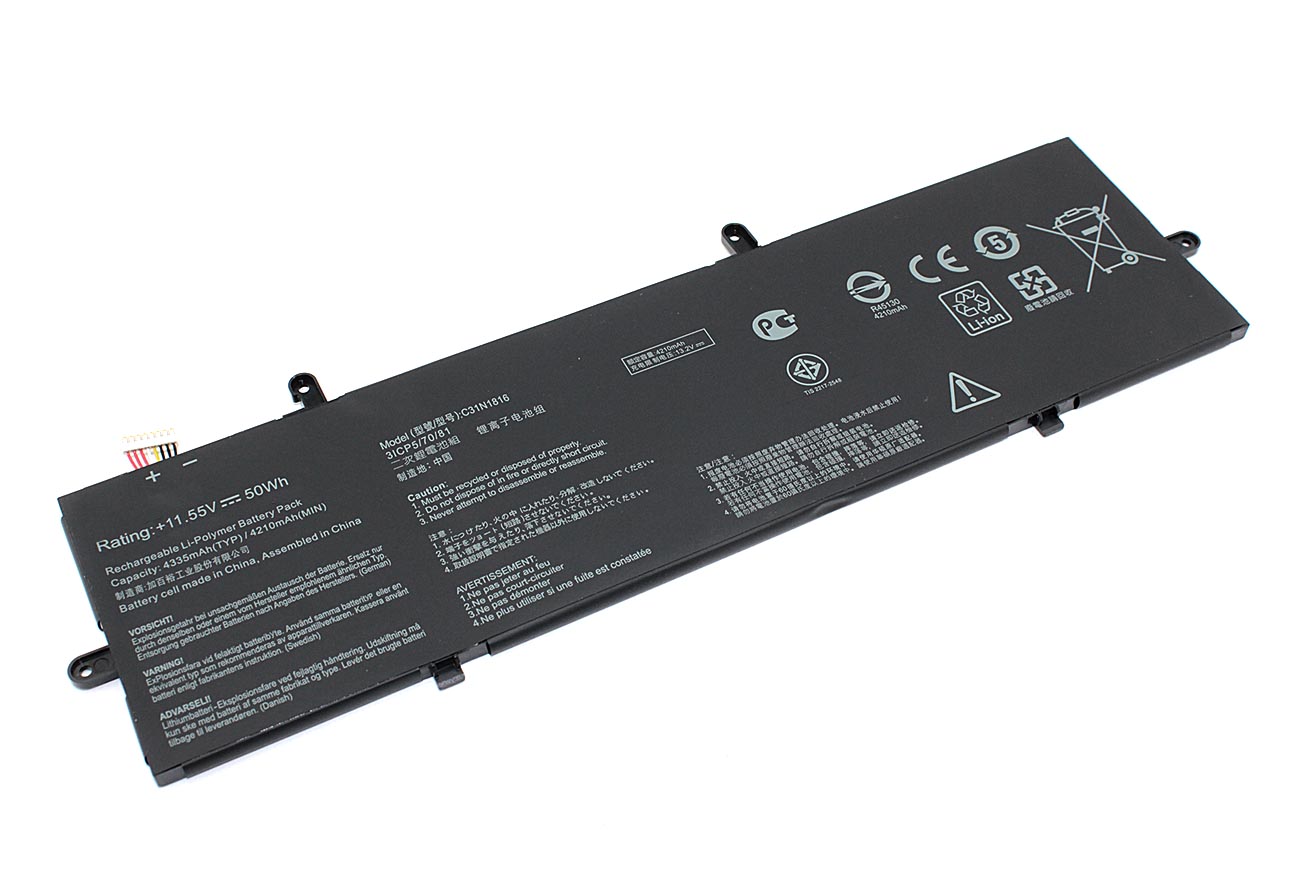 Аккумуляторная батарея для ноутбука Asus Zenbook Flip 13 UX362FA (C31N1816) 11.55V 50Wh