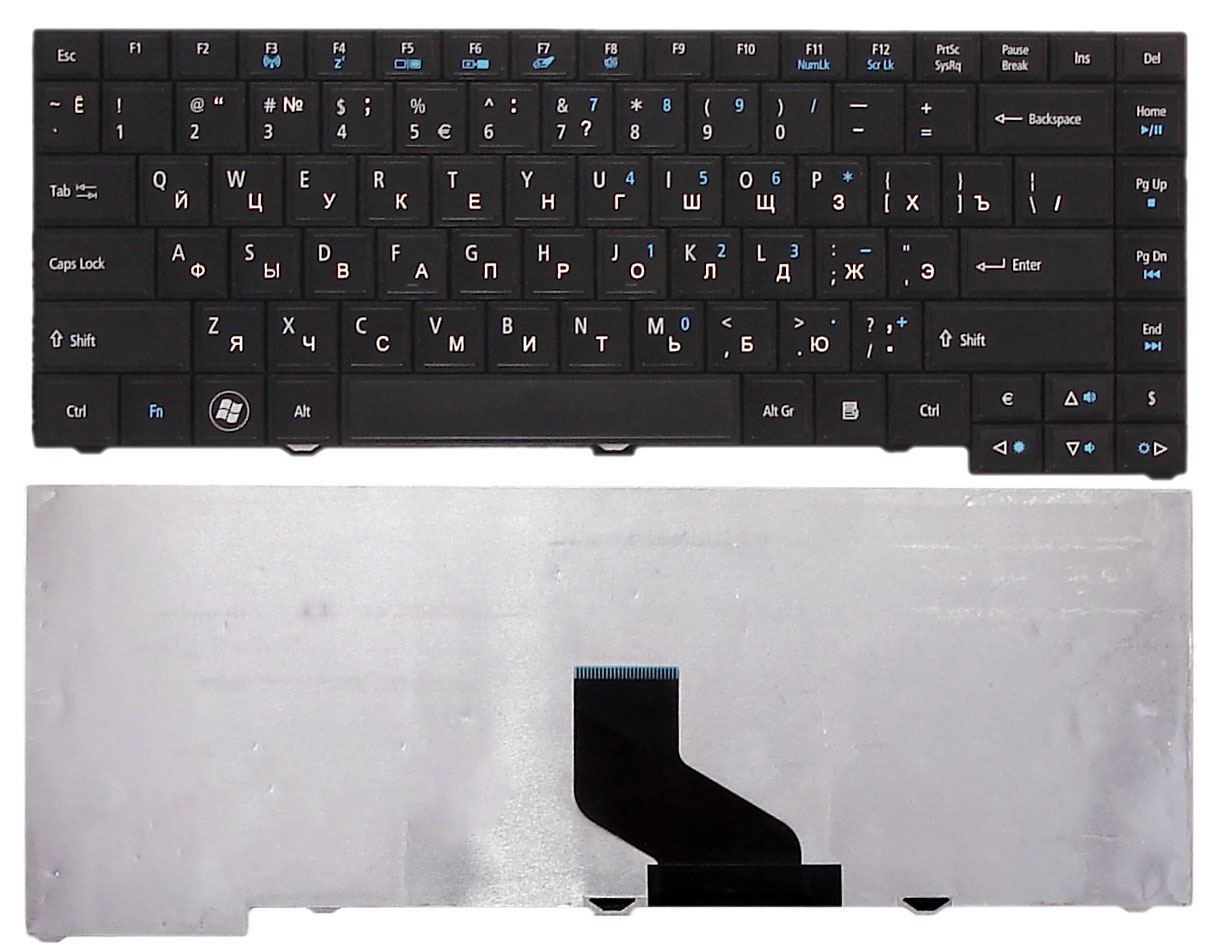 Клавиатура для ноутбука Acer Travelmate 4750 черная