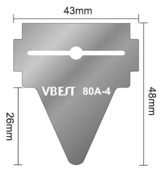 Сменное лезвие VBEST 80A-4