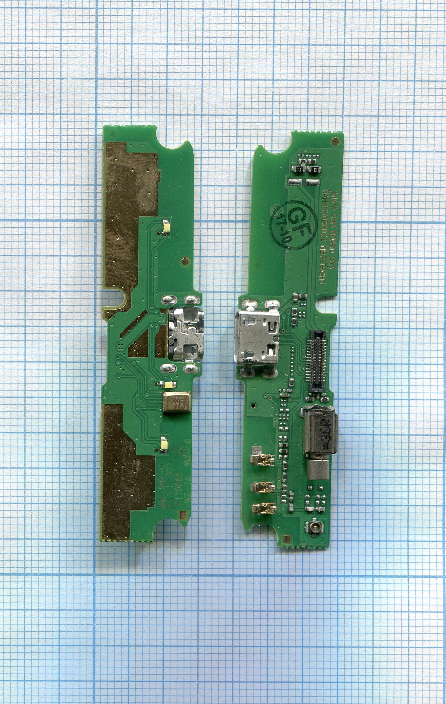 Разъем Micro USB для AlcateI Idol 2 Mini S 6036Y (плата с системным разъемом)