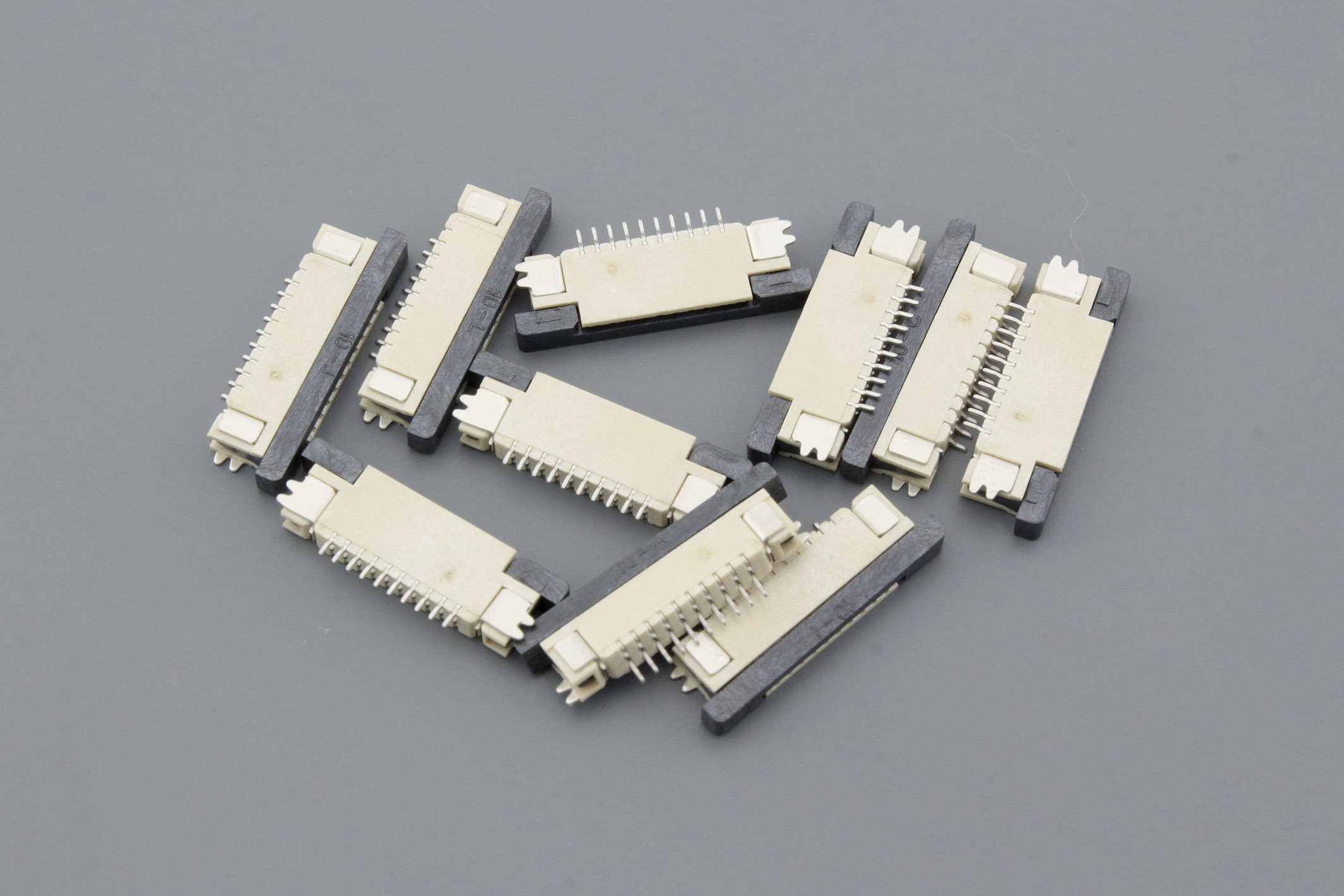 Разъем FPC Half Coverage Bottom Contact 0.8K-BX-10PWB 10 pin высота 2мм шаг 0,8мм 10 шт