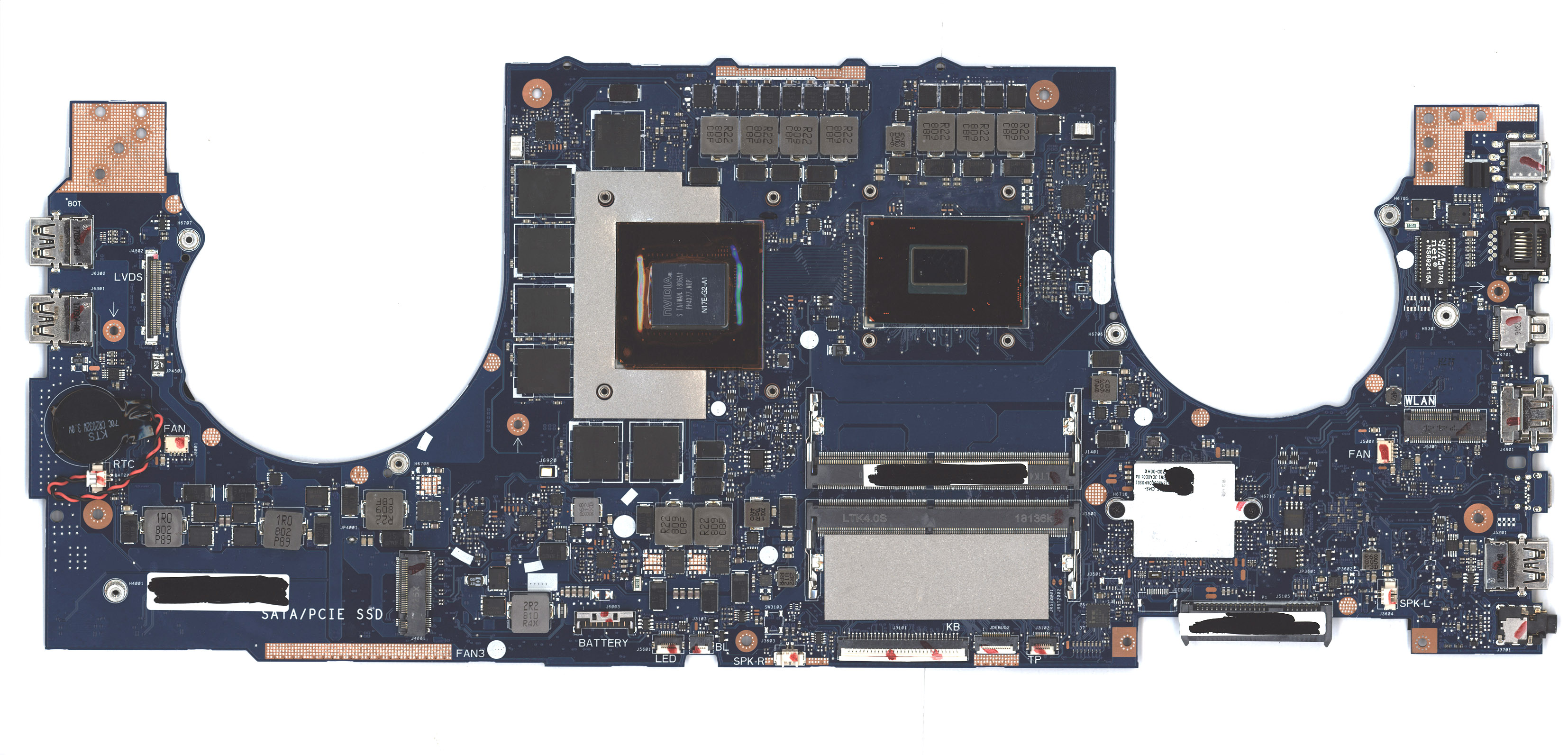 Материнская плата для Asus GL702VS I7-7700HQ 90NB0DZ0-R00020