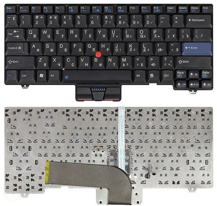 Клавиатура для ноутбука Lenovo Thinkpad SL300 SL400 SL500 черная с указателем