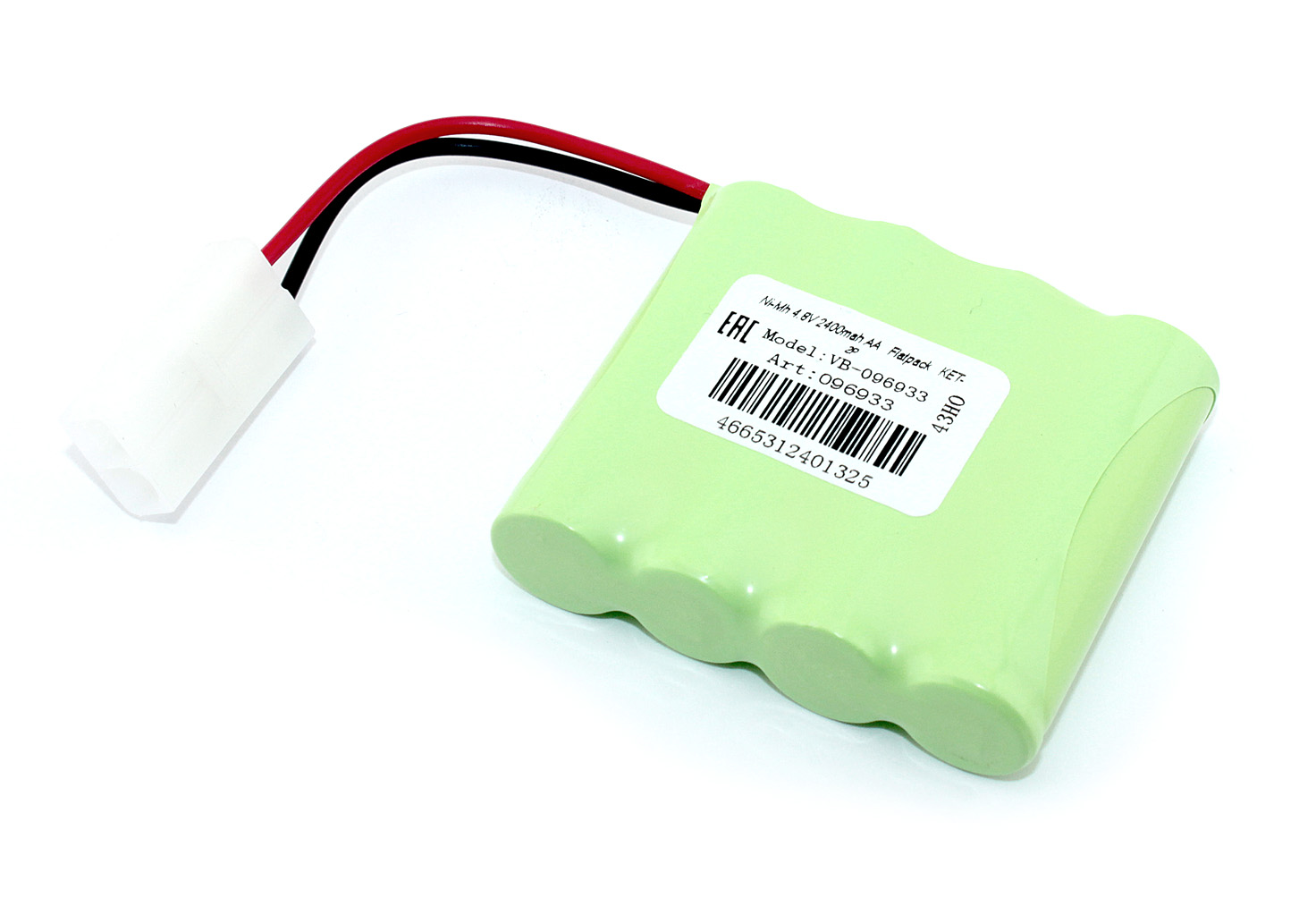 Аккумулятор Ni-Mh 4.8V 2400 mAh AA Flatpack разъем KET-2P