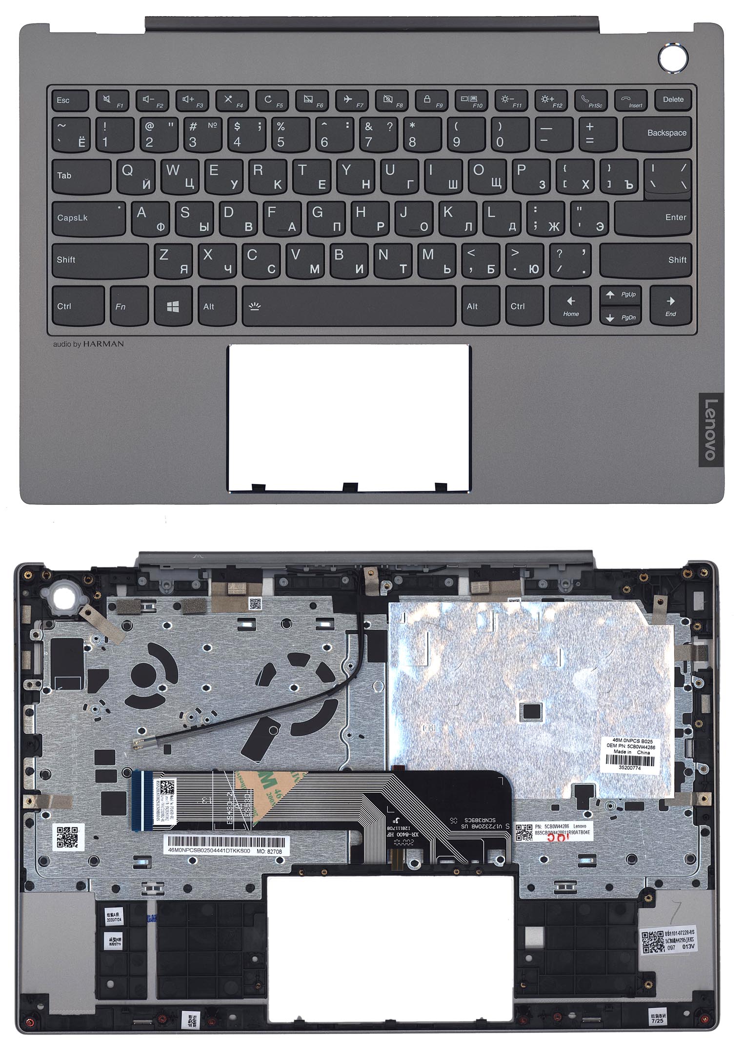 Топкейс для Lenovo ThinkBook 13s-IML подсветка
