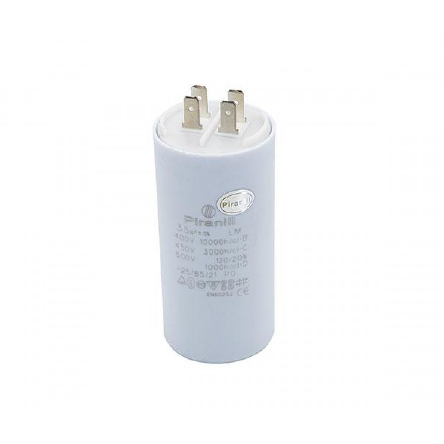 Конденсатор CBB60 35мкФ 450V (4 клеммы, крепление болтом) 304009