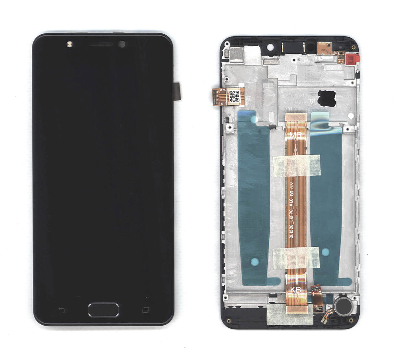 Дисплей для Asus ZenFone 4 Max ZC520KL черный с рамкой