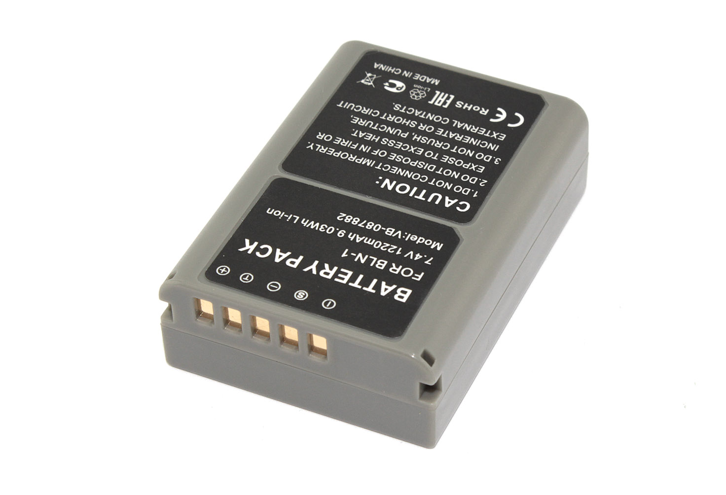 Аккумуляторная батарея для фотоаппарата Olympus E-M5 (BLN-1) 7.4V 1220mAh Li-ion