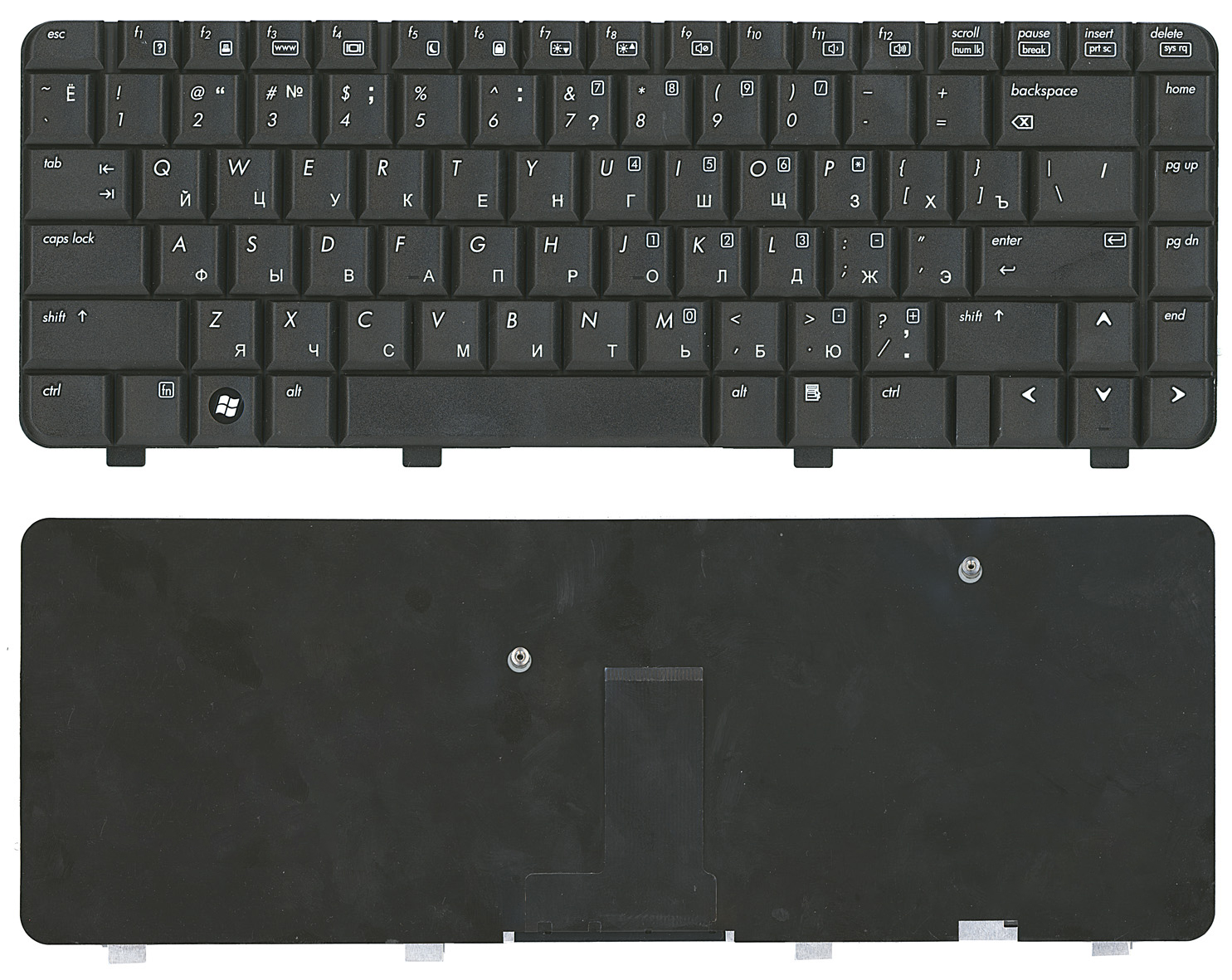 Клавиатура для ноутбука HP 530 черная