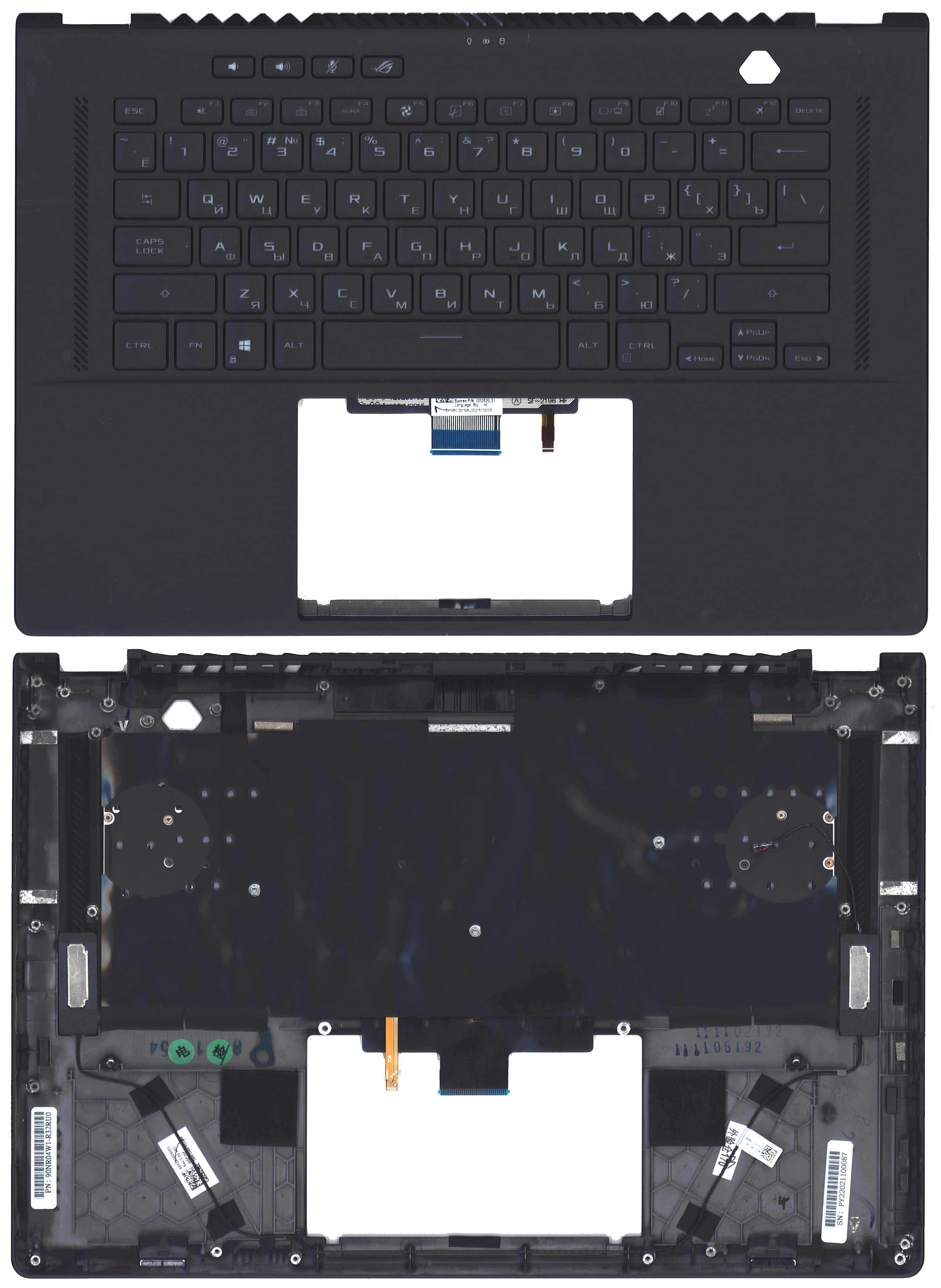 Топкейс для Asus ROG Zephyrus M16 GU603 черный
