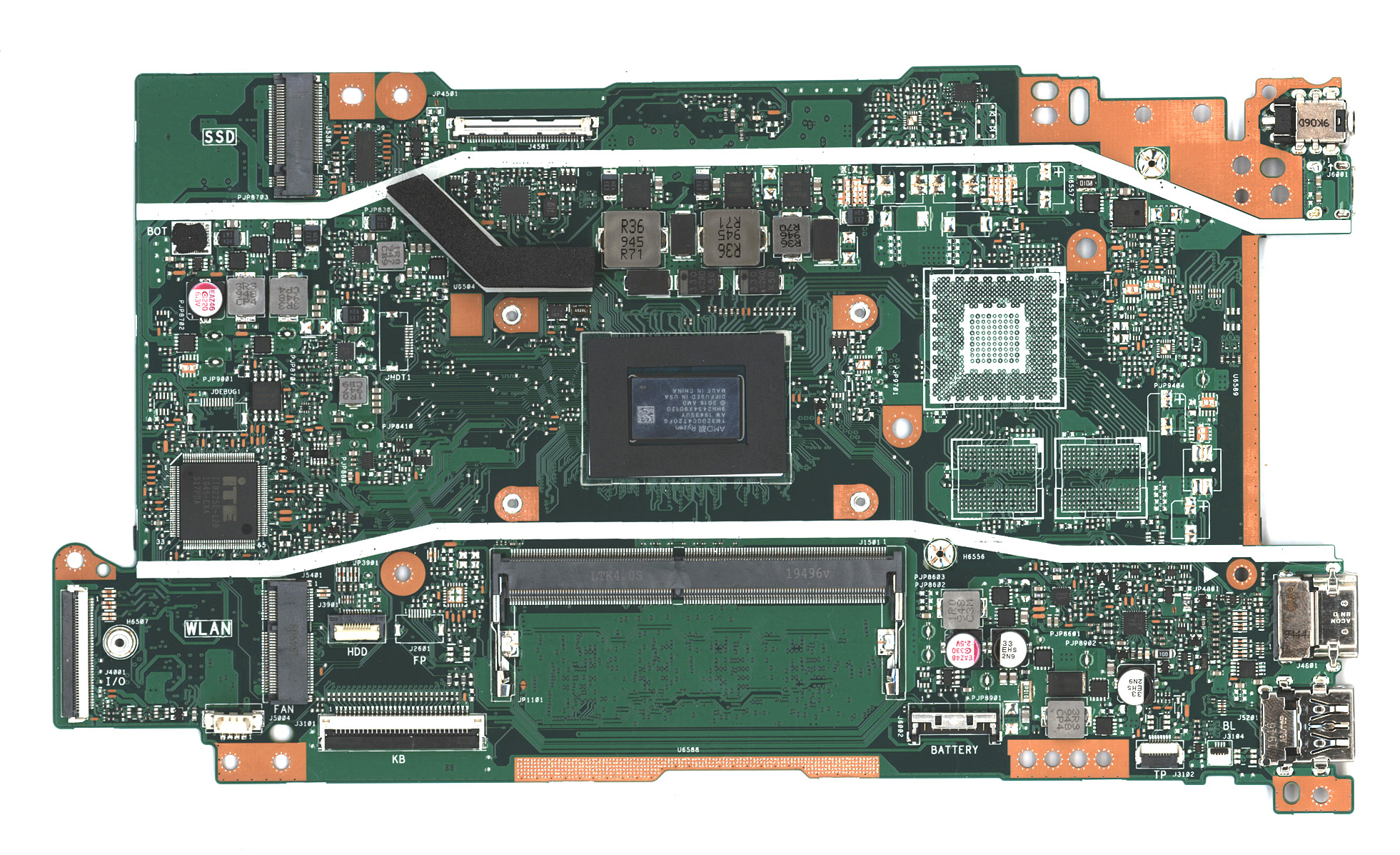 Материнская плата для Asus X409DA 8G/R3-3200U 90NB0P30-R00090