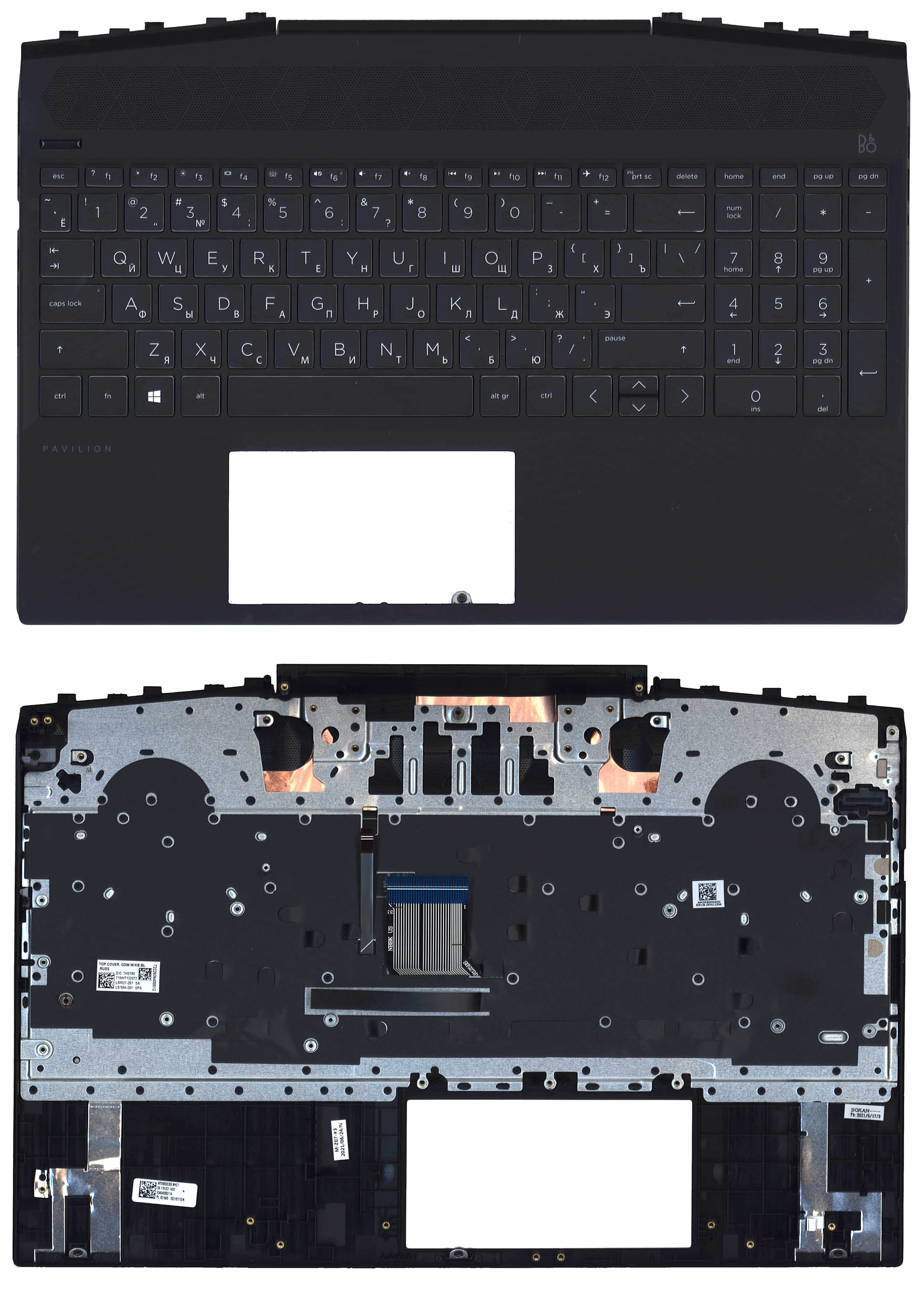 Топкейс для HP Pavilion Gaming 15-DK L57594-251, L58827-251