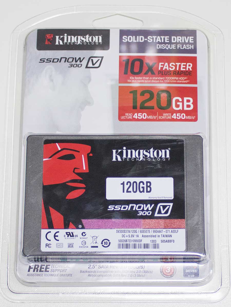 Жесткий диск 2.5" KINGSTON V300, 120Гб, SSD, SATA III