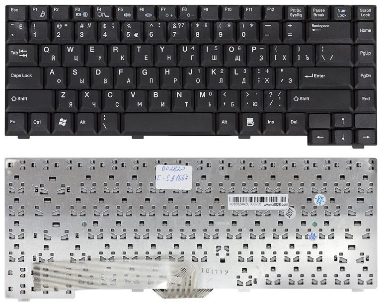 Клавиатура для ноутбука Fujitsu-Siemens A1667 A3667 L6825 D6830 D7830 D6820 черная