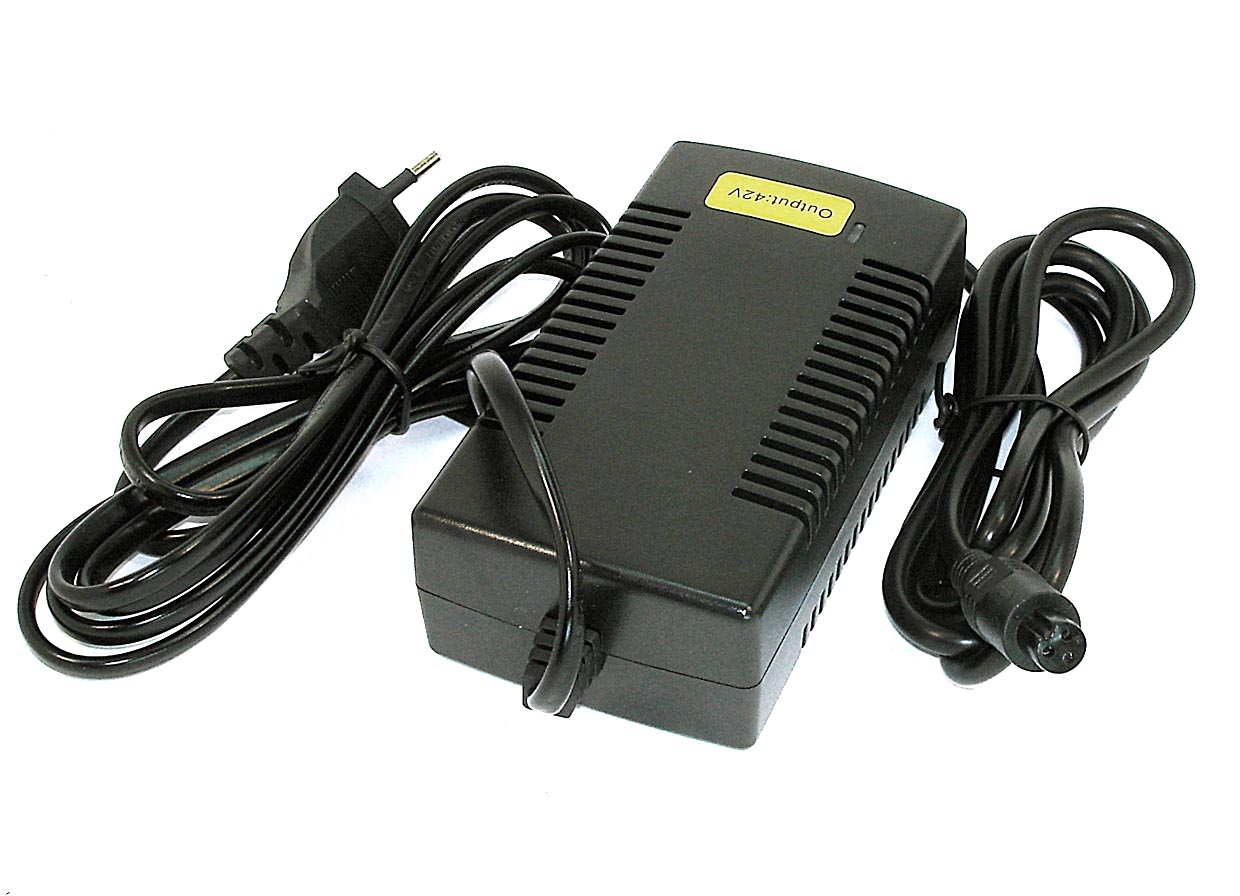 E-bike зарядное устройство AD024-ED2 Output: 42V 2A Разъем:GX 3pin M12 (d=9mm три отверстия)