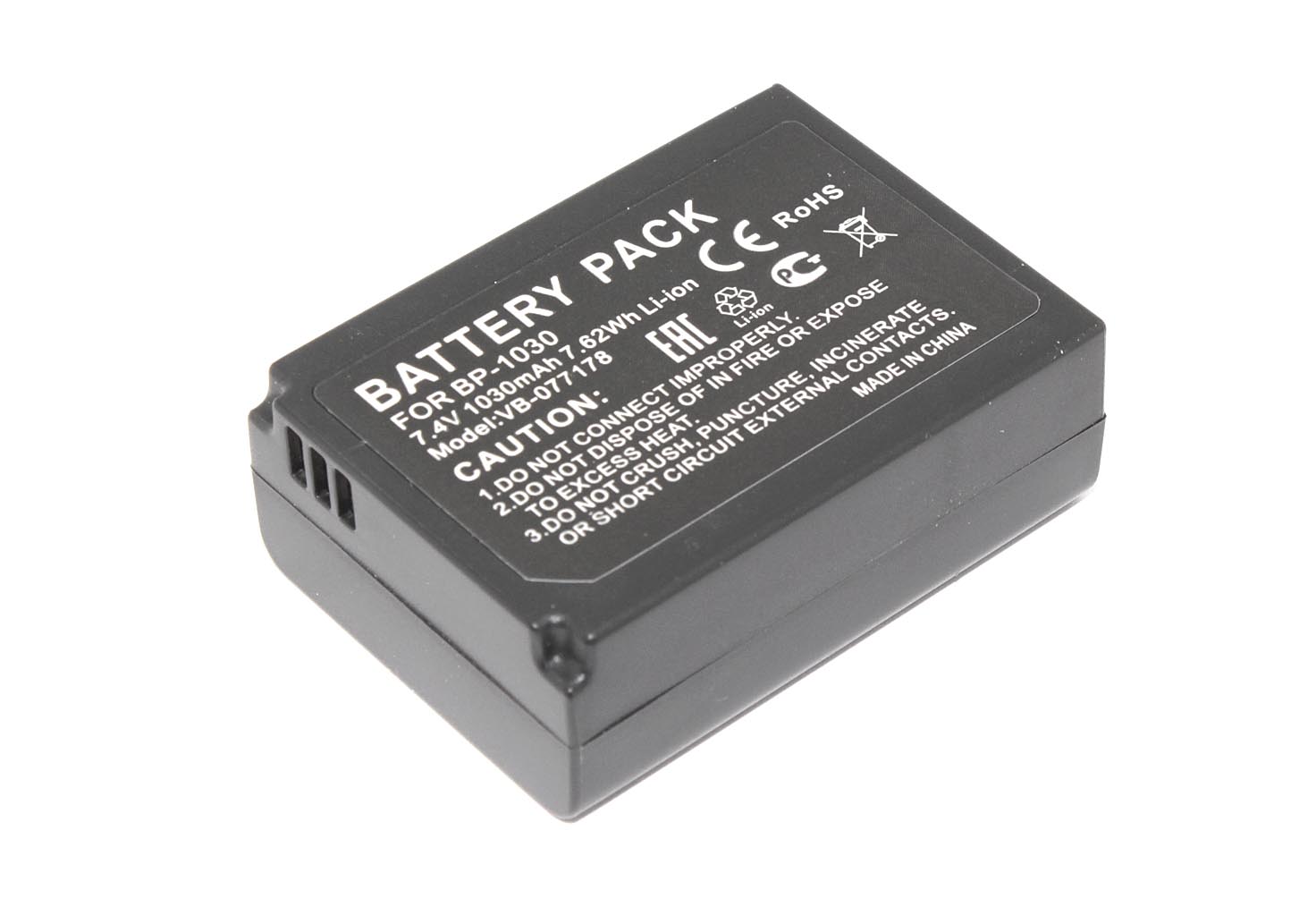 Аккумуляторная батарея для фотоаппарата Samsung NX200 (BP-1030) 7.4V 1030mAh Li-ion
