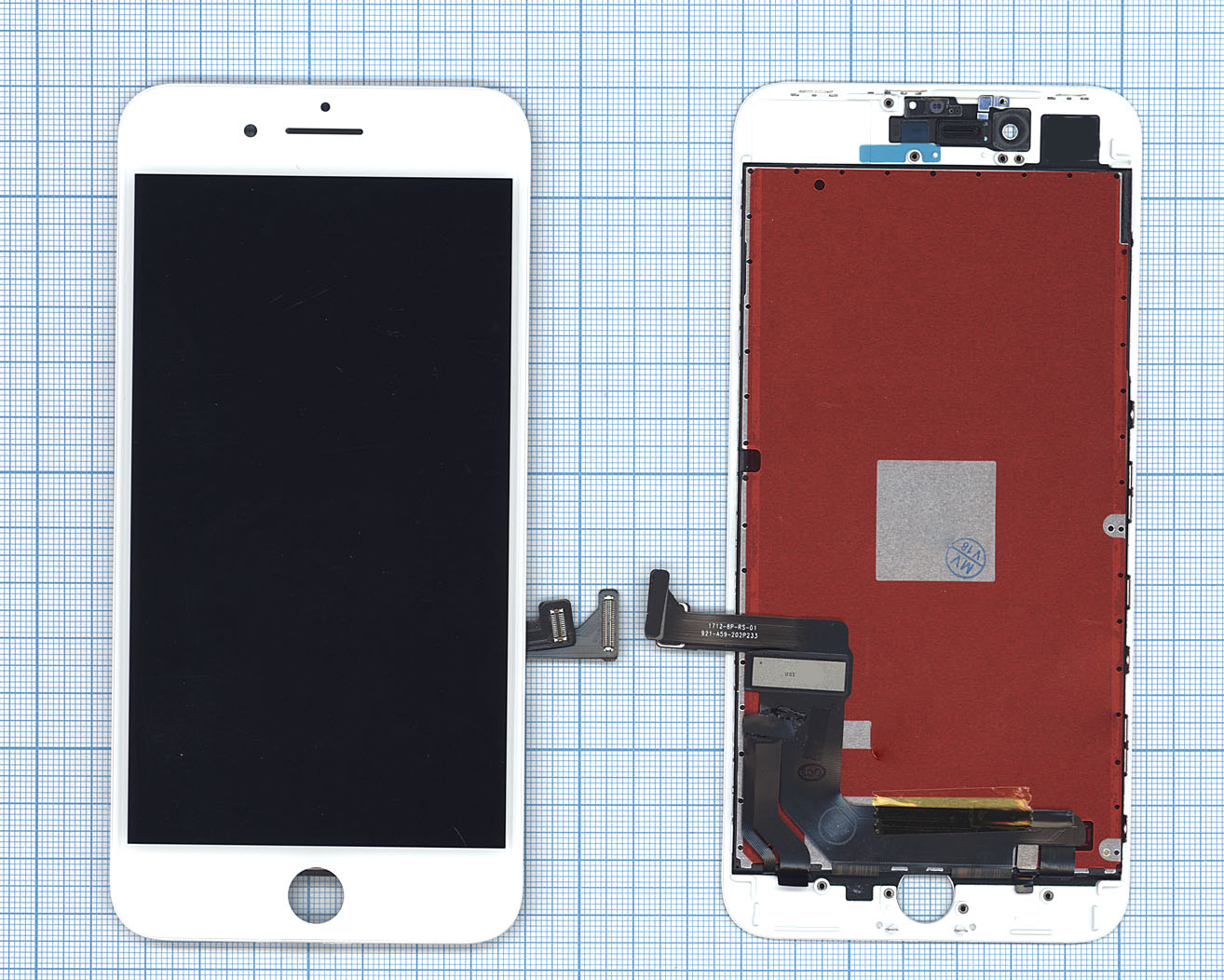 Дисплей для iPhone 8 Plus в сборе с тачскрином (Tianma) белый