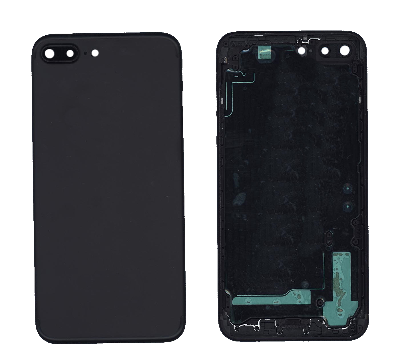 Задняя крышка для iPhone 7 Plus (5.5) черная-пречерная Jet Black