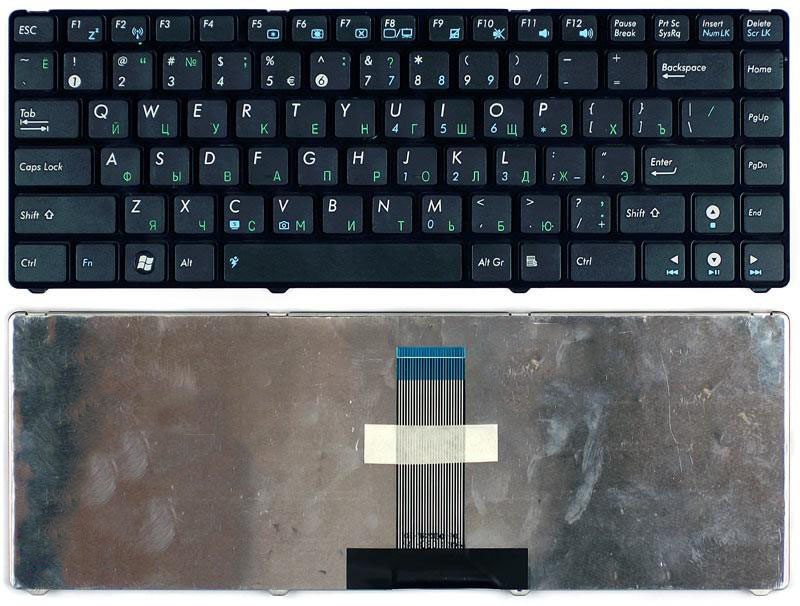 Клавиатура для ноутбука Asus UL20 Eee PC 1201 черная с рамкой