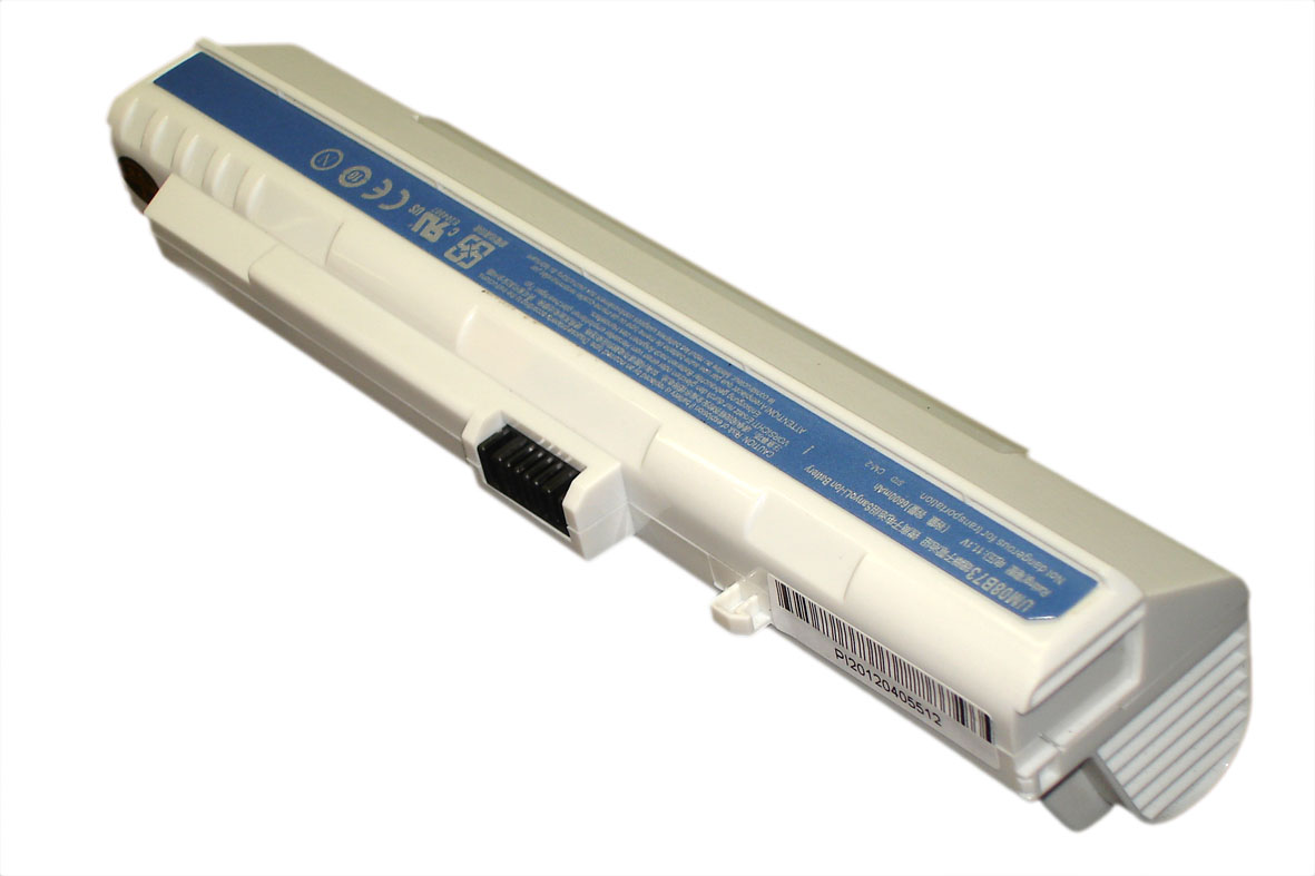 Аккумуляторная батарея для ноутбука Acer Aspire One ZG-5 D150 A110 A150 531h 11.1V 7800mAh OEM белая