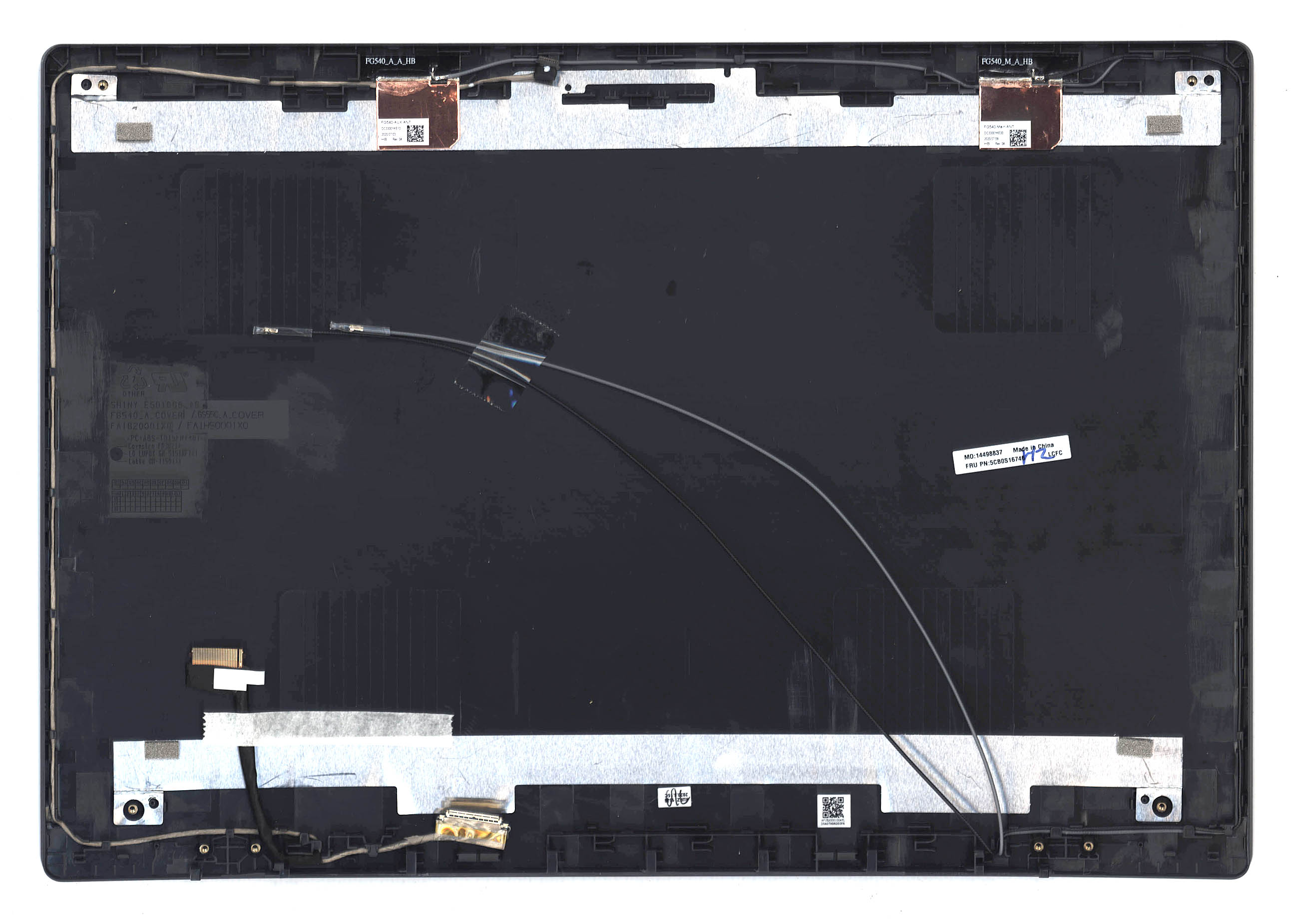 Крышка матрицы для Lenovo IdeaPad L340-15 черная