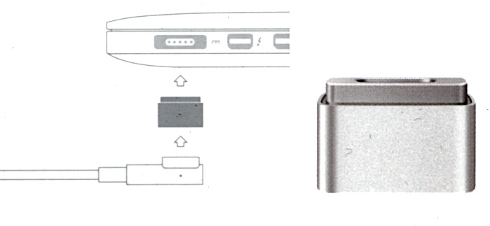 Переходник для блока питания для ноутбуков APPLE MAGSAFE - MAGSAFE2